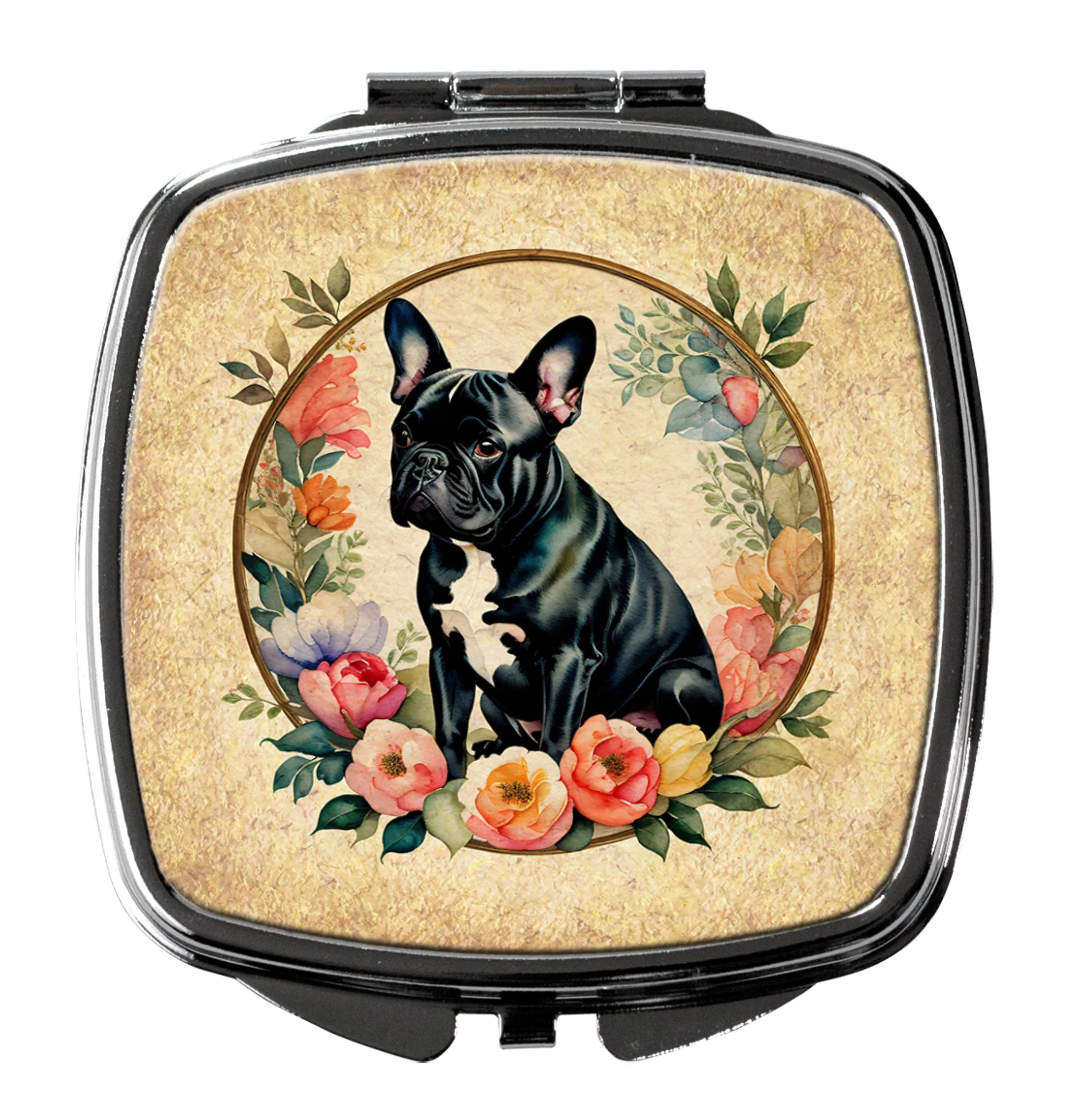 Frame of Flowers Compact Mirror - Pack Of: 1 | Collection name: Frame of flowers