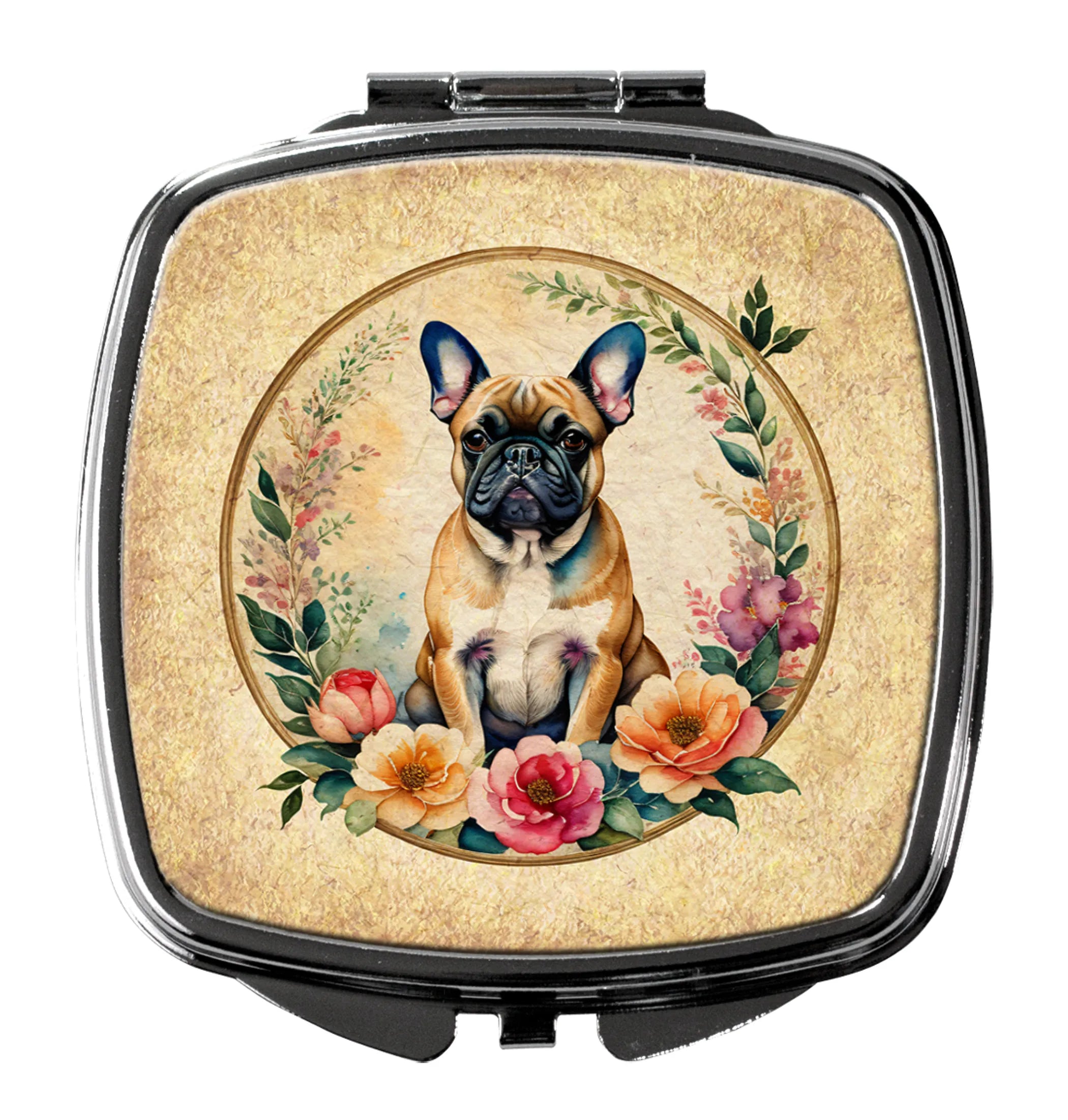 Frame of Flowers Compact Mirror - Pack Of: 1 | Collection name: Frame of flowers