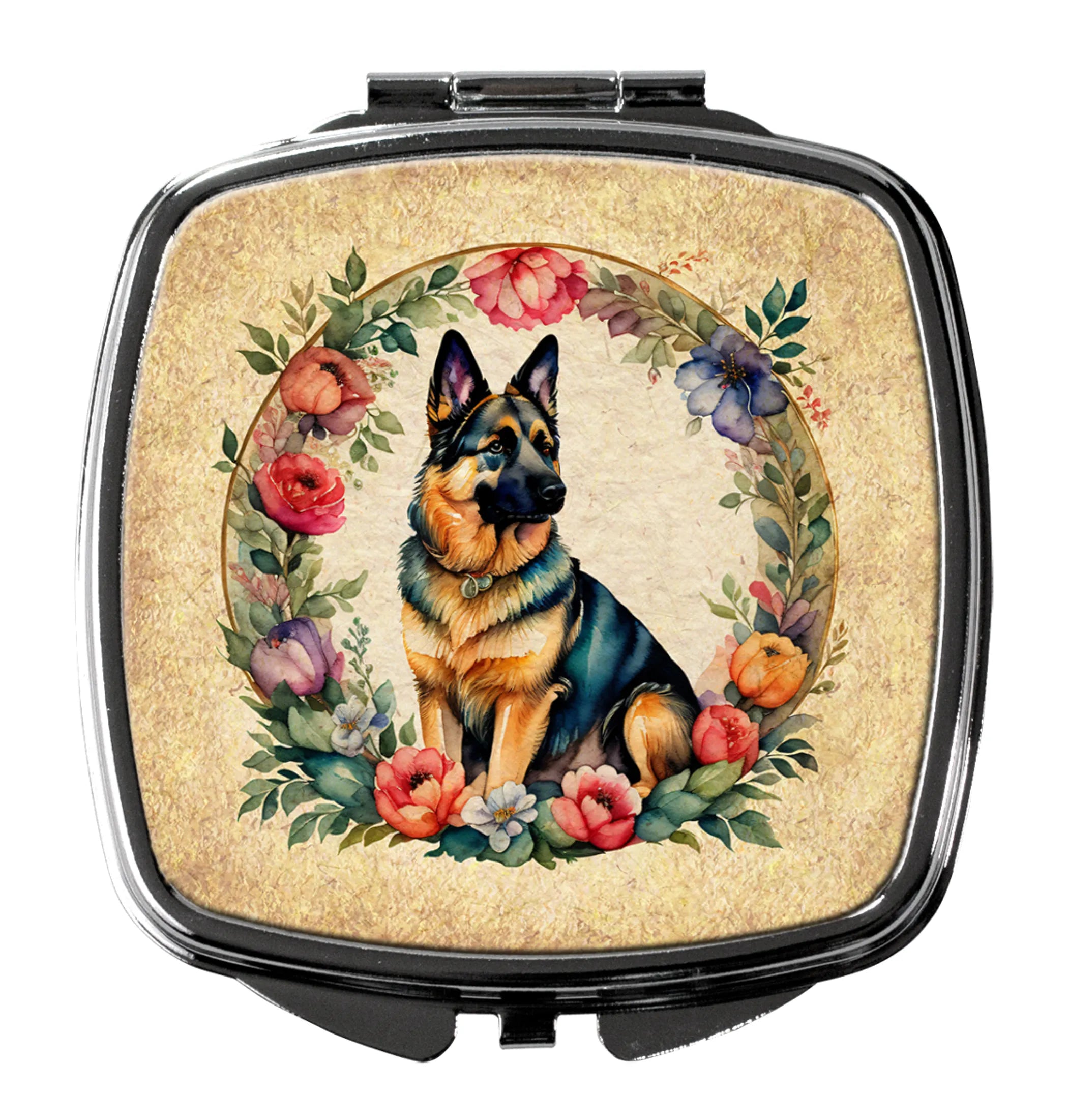 Frame of Flowers Compact Mirror - Pack Of: 1 | Collection name: Frame of flowers