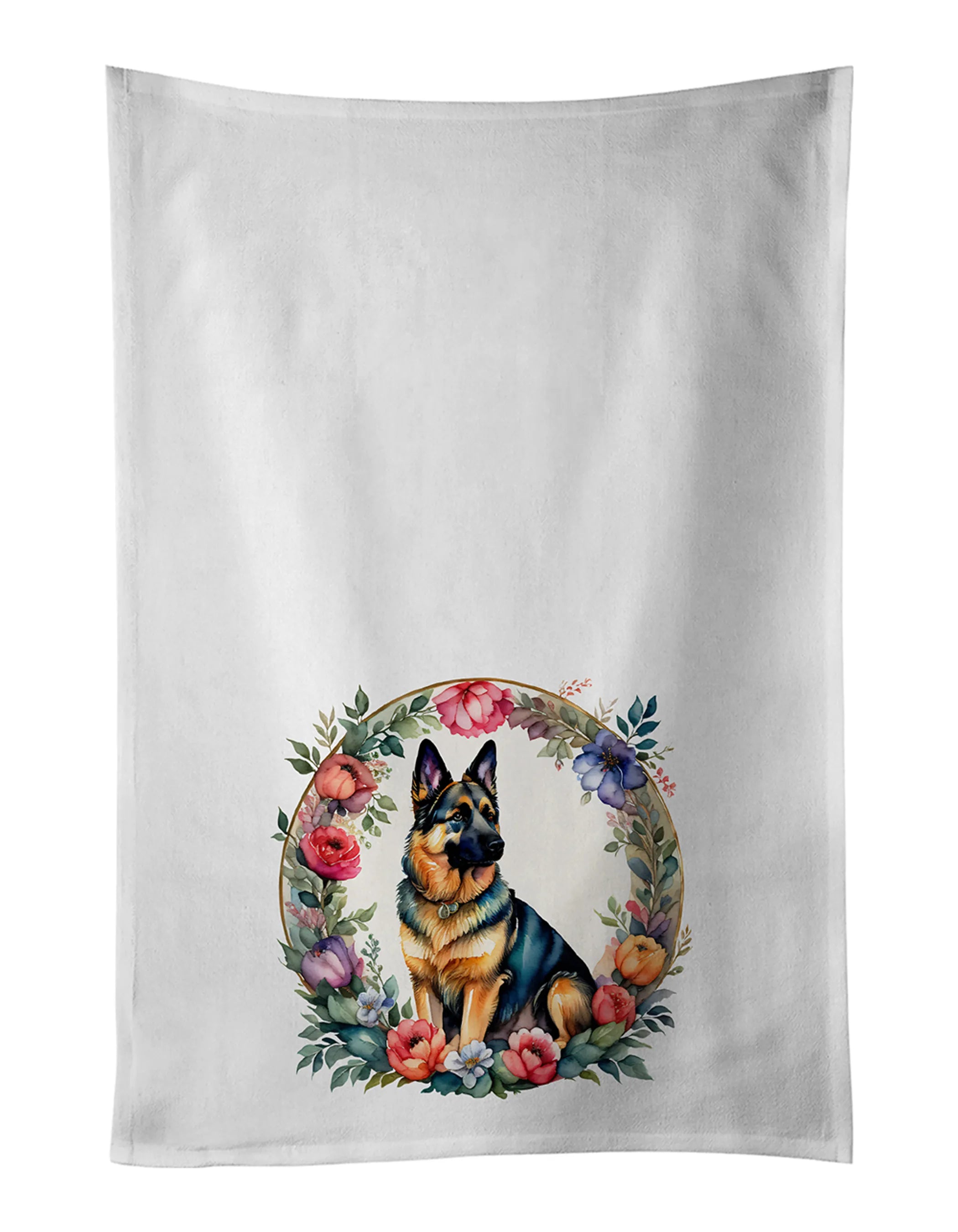 Frame of Flowers Kitchen Towel Set of 2 - Size: 28HX19W | Pack Of: 1 | Collection name: Frame of flowers