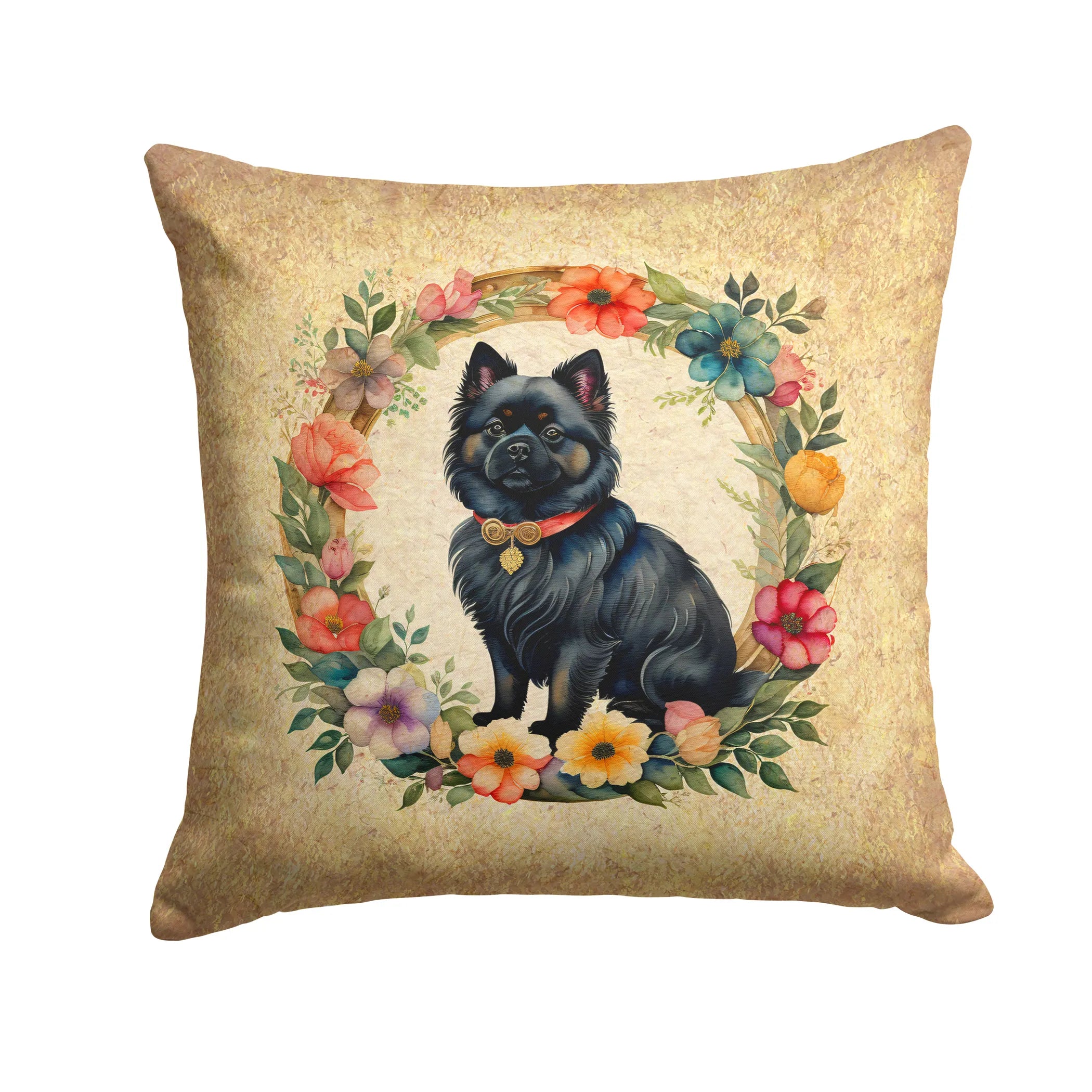 Frame of Flowers Throw Pillow - Size: 14HX14W | Pack Of: 1 | Collection name: Frame of flowers