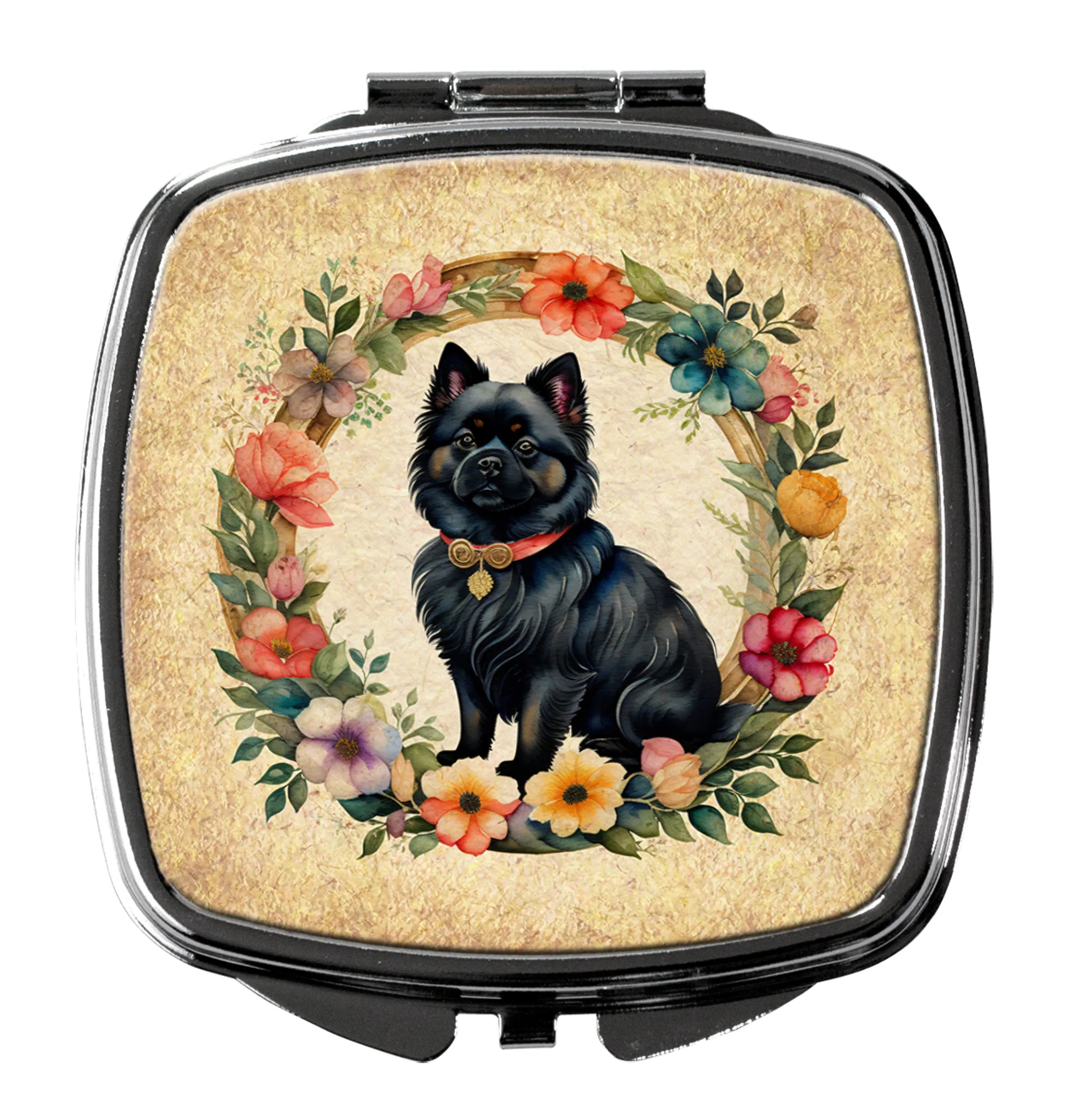 Frame of Flowers Compact Mirror - Pack Of: 1 | Collection name: Frame of flowers