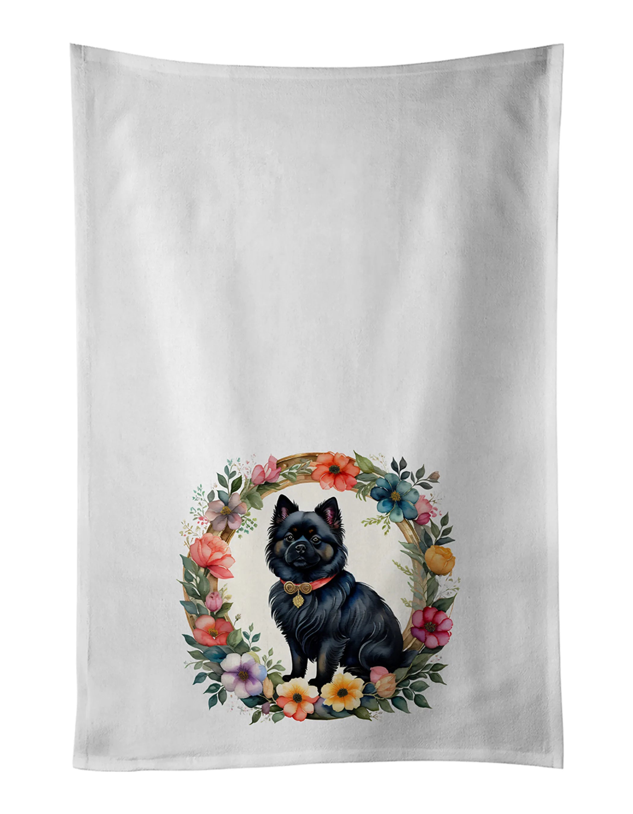 Frame of Flowers Kitchen Towel Set of 2 - Size: 28HX19W | Pack Of: 1 | Collection name: Frame of flowers