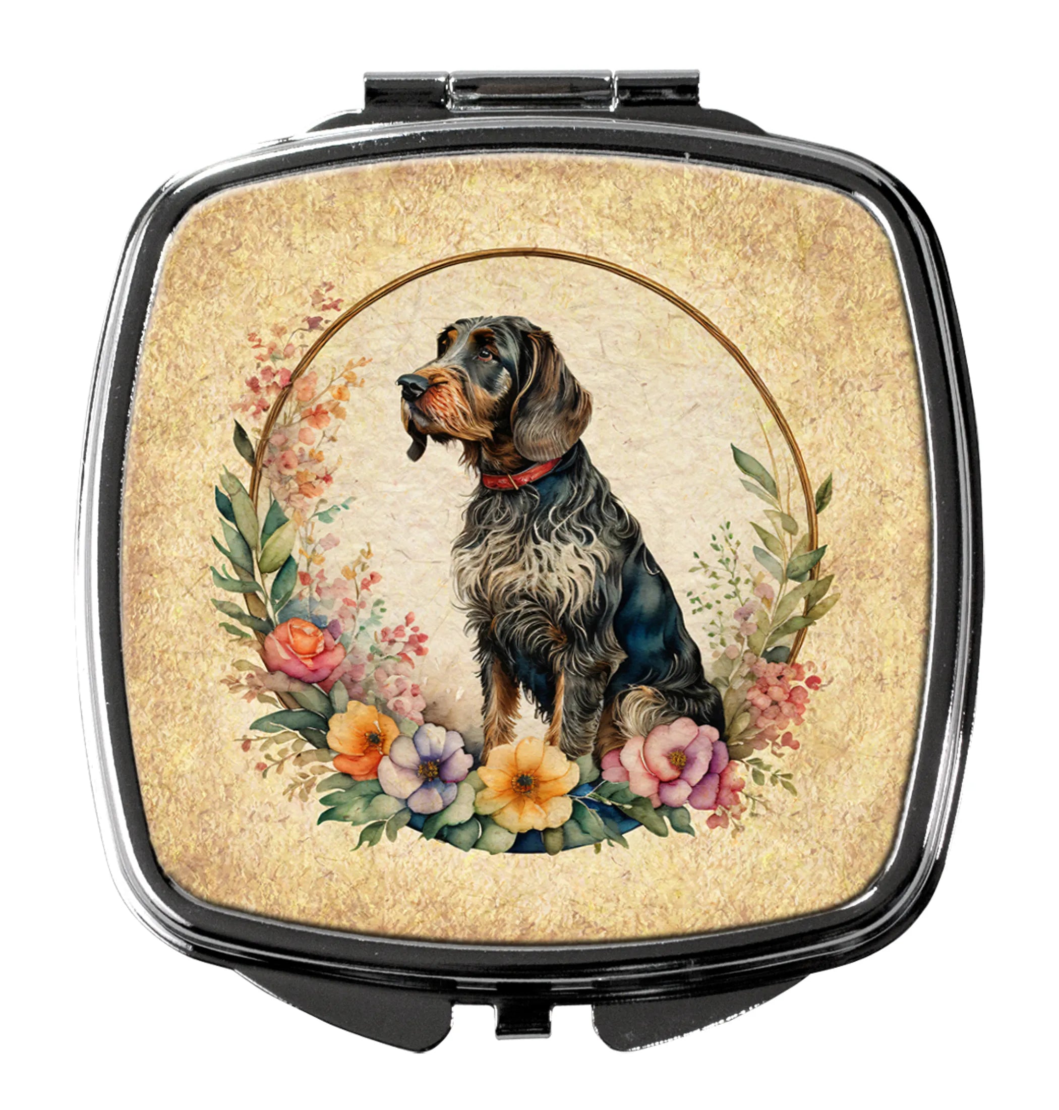 Frame of Flowers Compact Mirror - Pack Of: 1 | Collection name: Frame of flowers