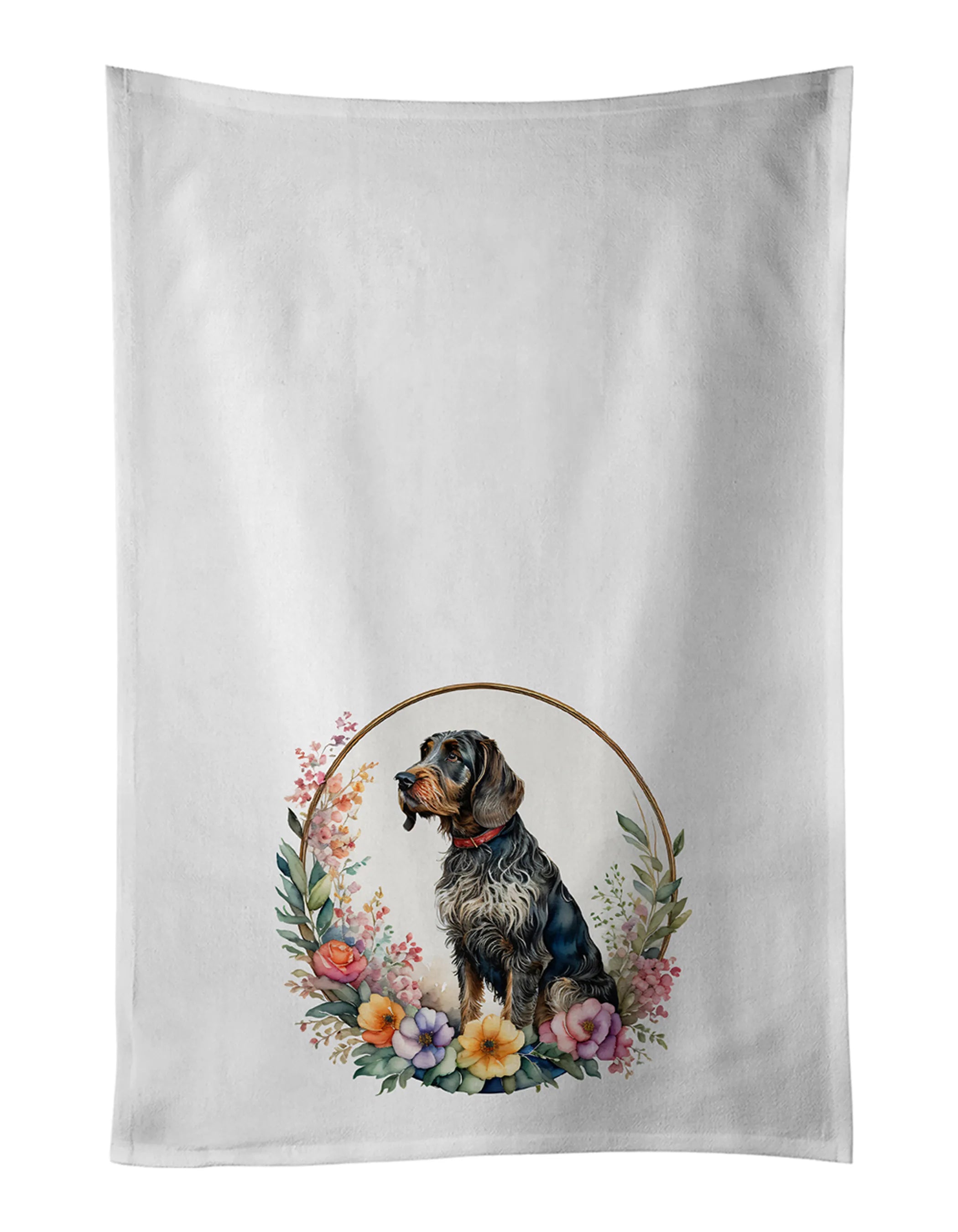 Frame of Flowers Kitchen Towel Set of 2 - Size: 28HX19W | Pack Of: 1 | Collection name: Frame of flowers