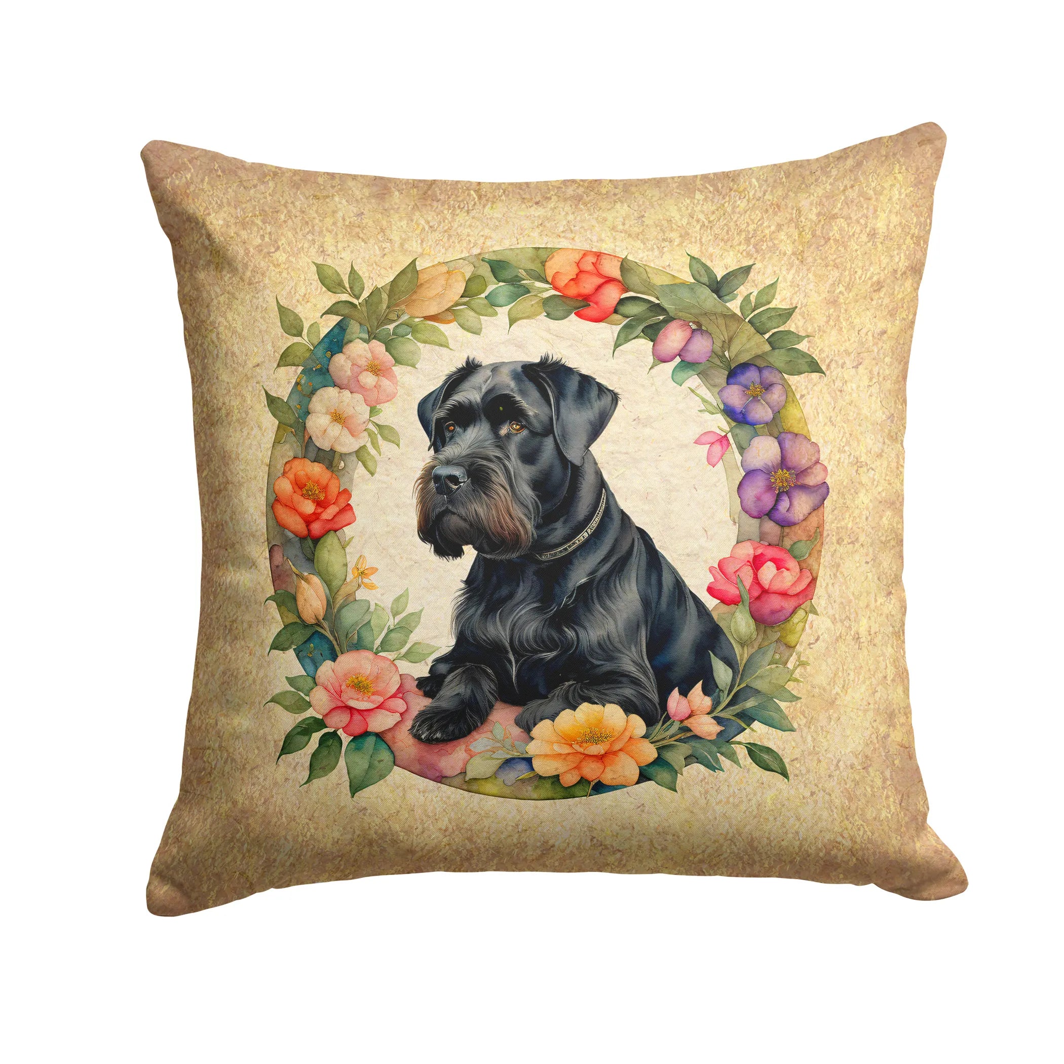 Frame of Flowers Throw Pillow - Size: 14HX14W | Pack Of: 1 | Collection name: Frame of flowers