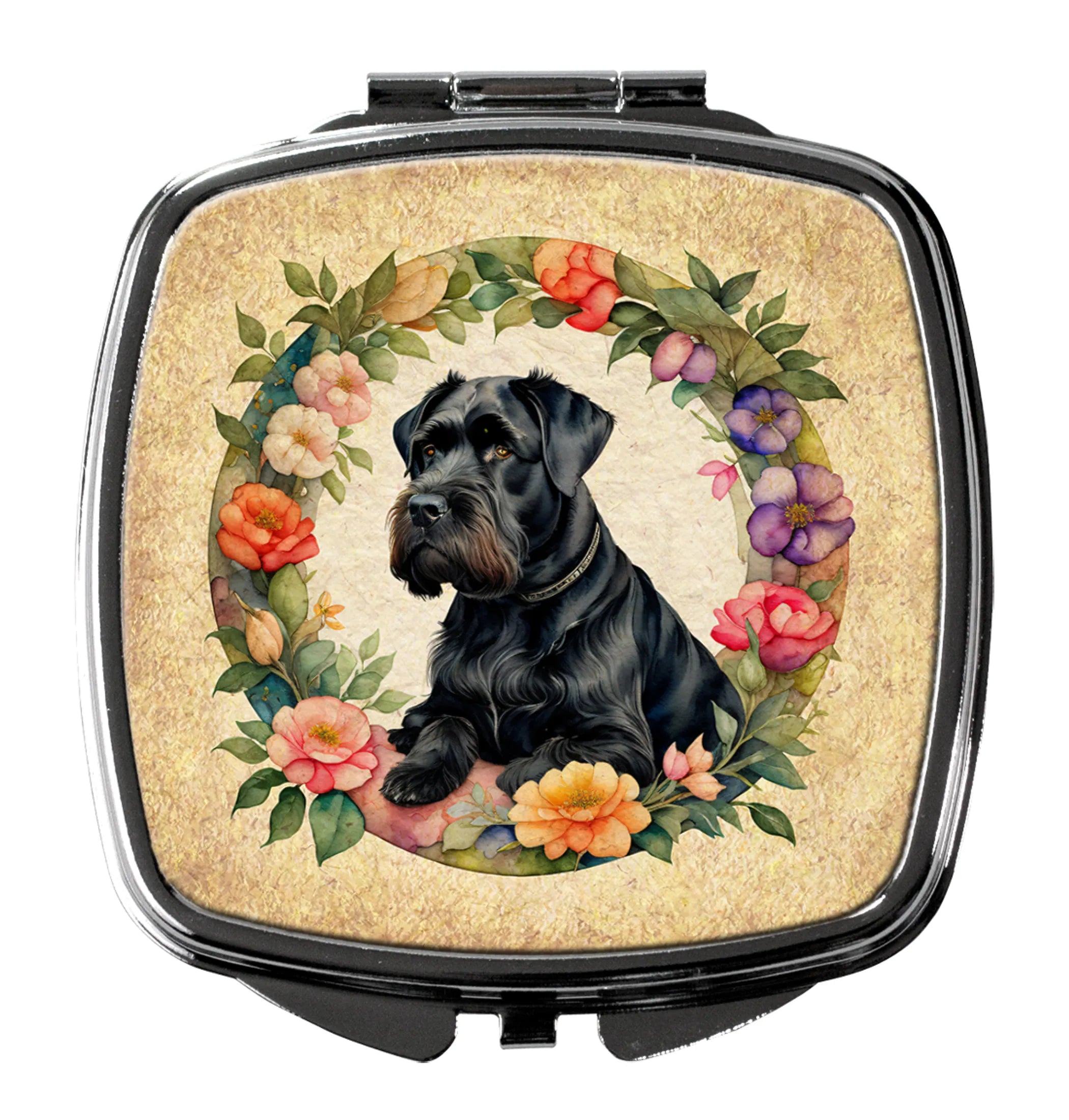 Frame of Flowers Compact Mirror - Pack Of: 1 | Collection name: Frame of flowers