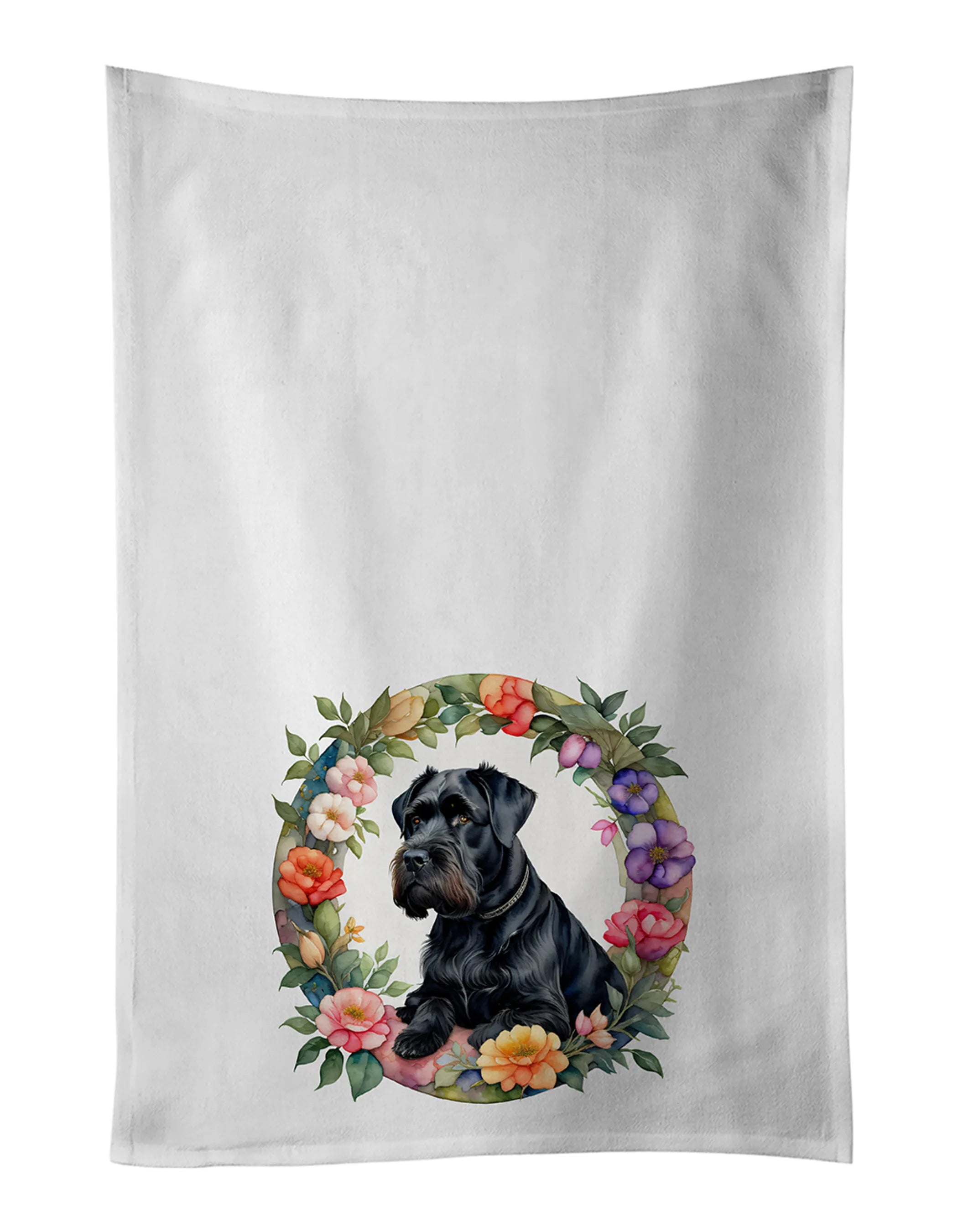 Frame of Flowers Kitchen Towel Set of 2 - Size: 28HX19W | Pack Of: 1 | Collection name: Frame of flowers