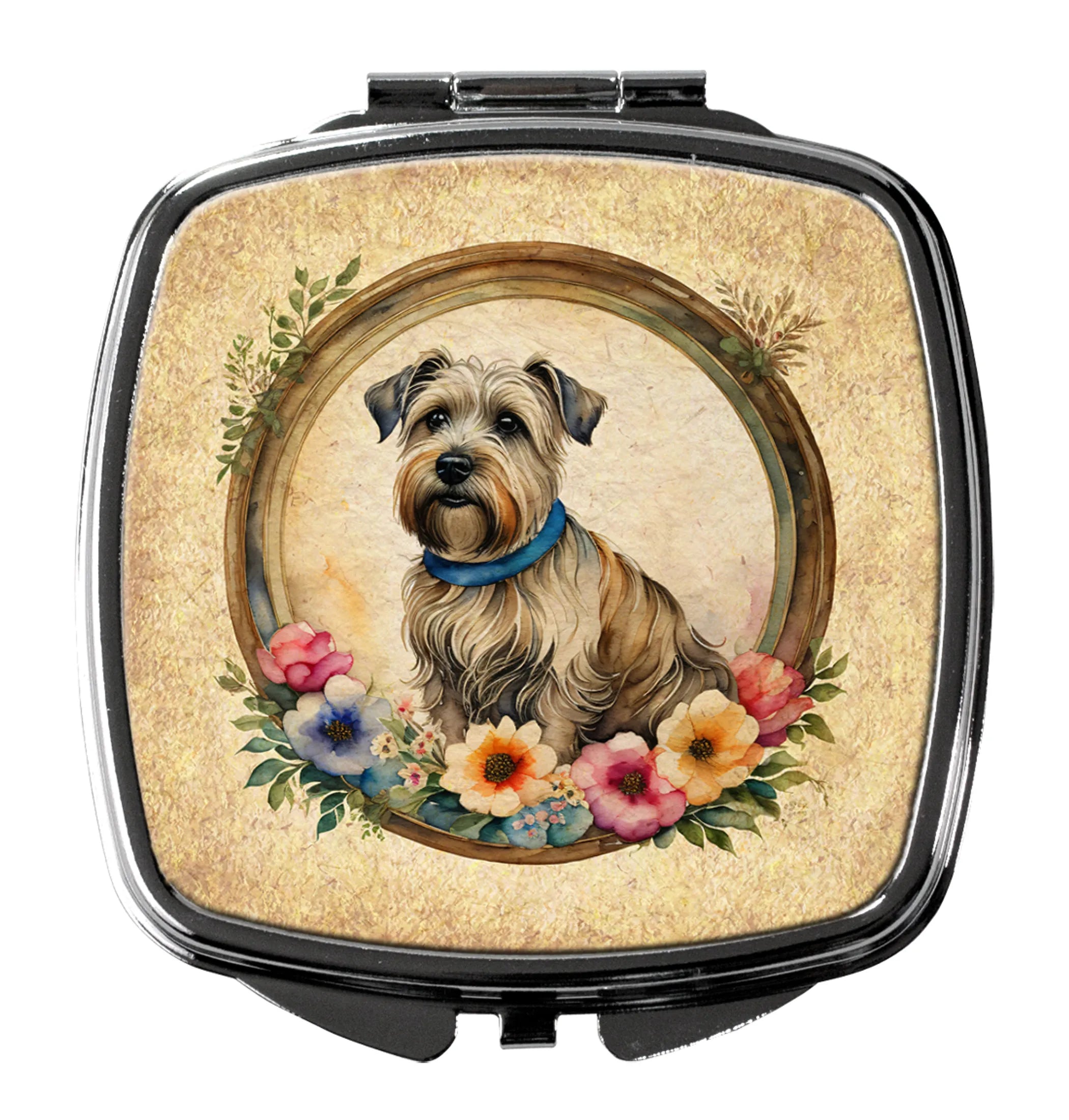 Frame of Flowers Compact Mirror - Pack Of: 1 | Collection name: Frame of flowers