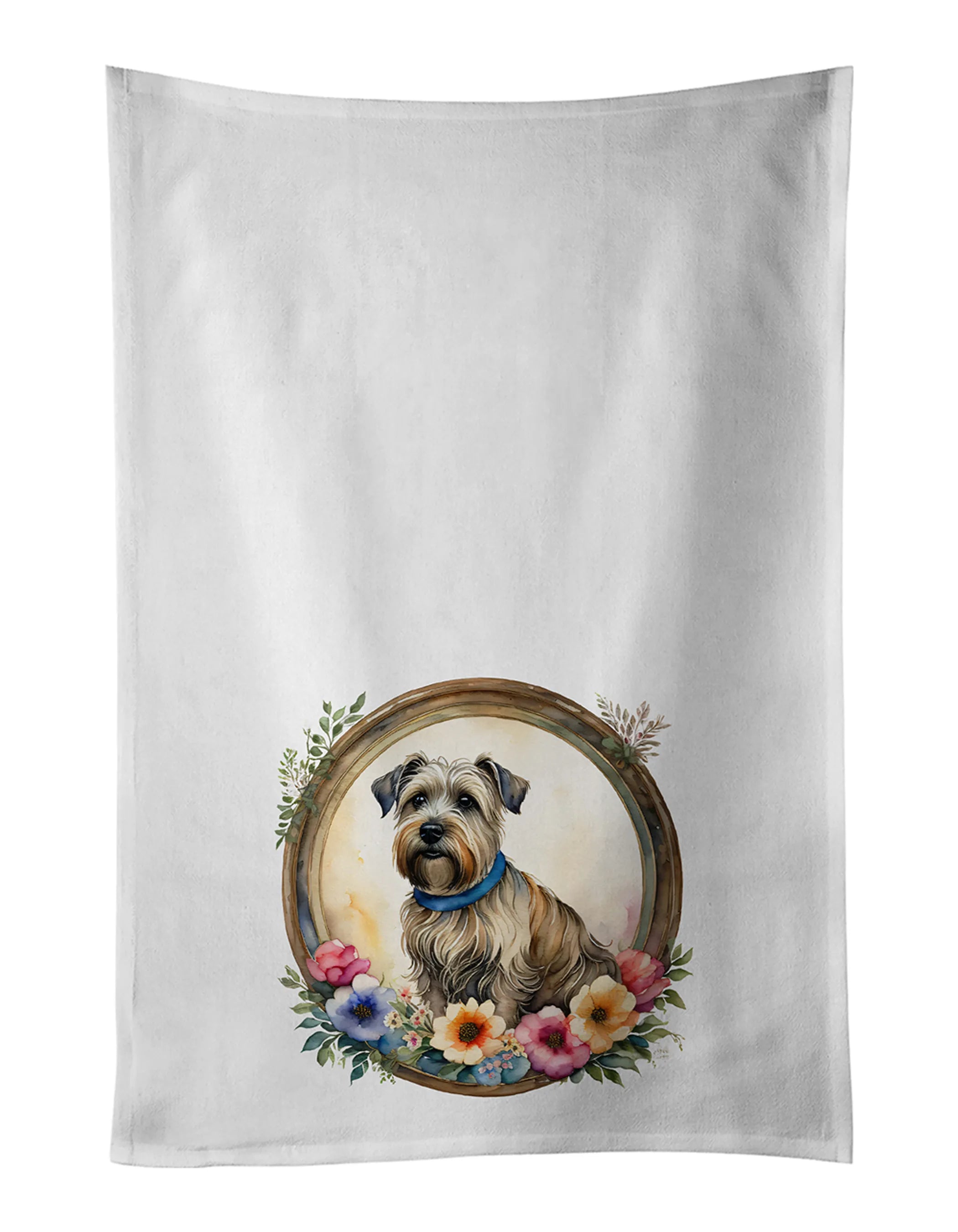 Frame of Flowers Kitchen Towel Set of 2 - Size: 28HX19W | Pack Of: 1 | Collection name: Frame of flowers