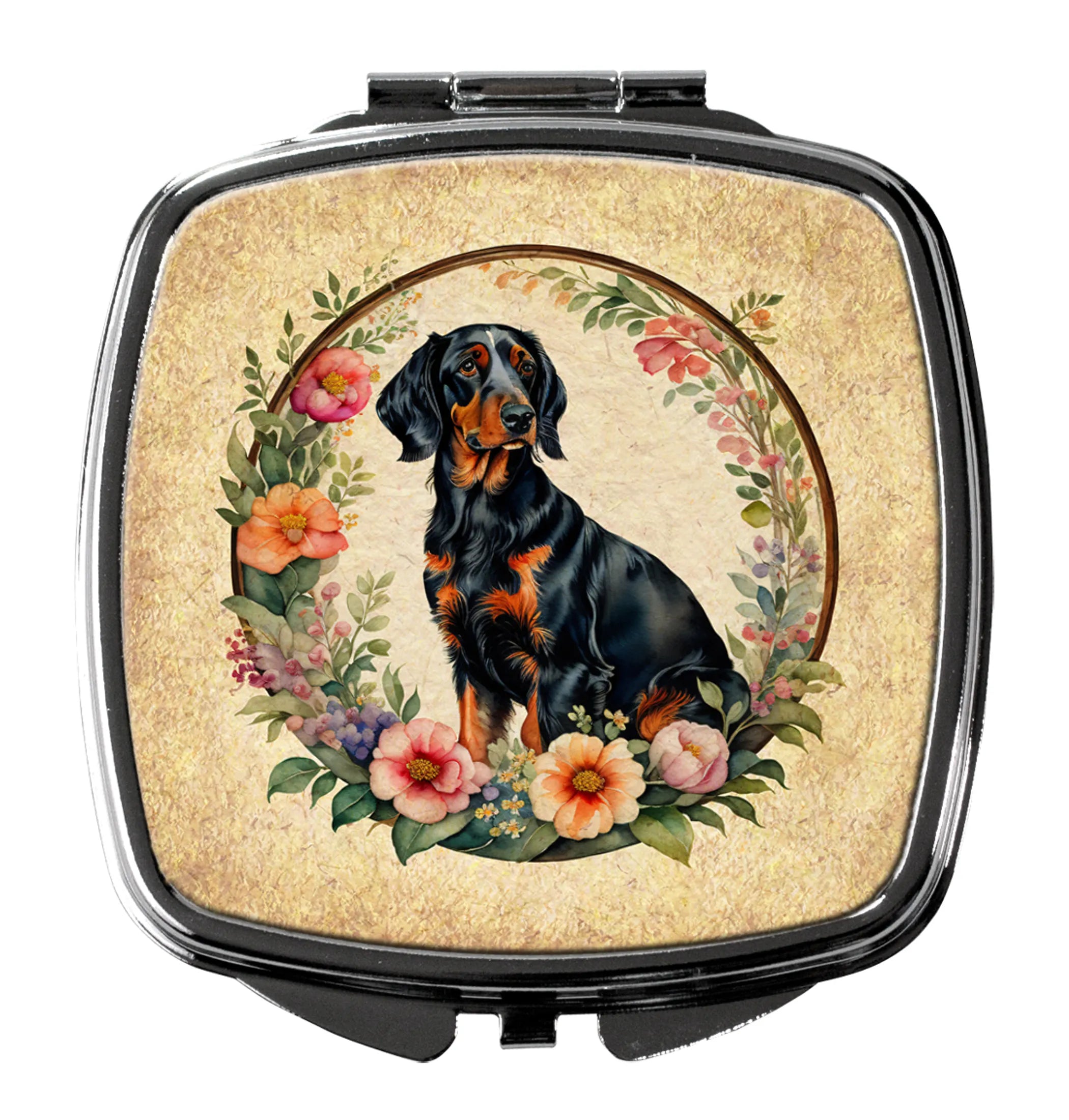 Frame of Flowers Compact Mirror - Pack Of: 1 | Collection name: Frame of flowers