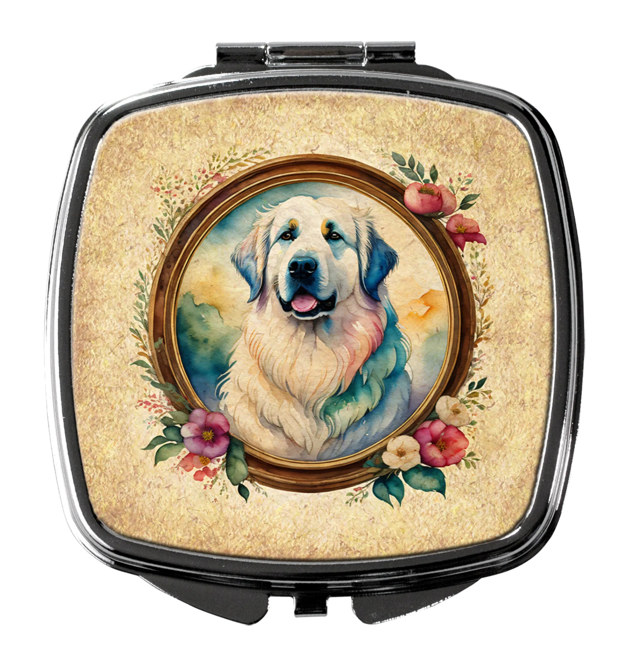 Frame of Flowers Compact Mirror - Pack Of: 1 | Collection name: Frame of flowers