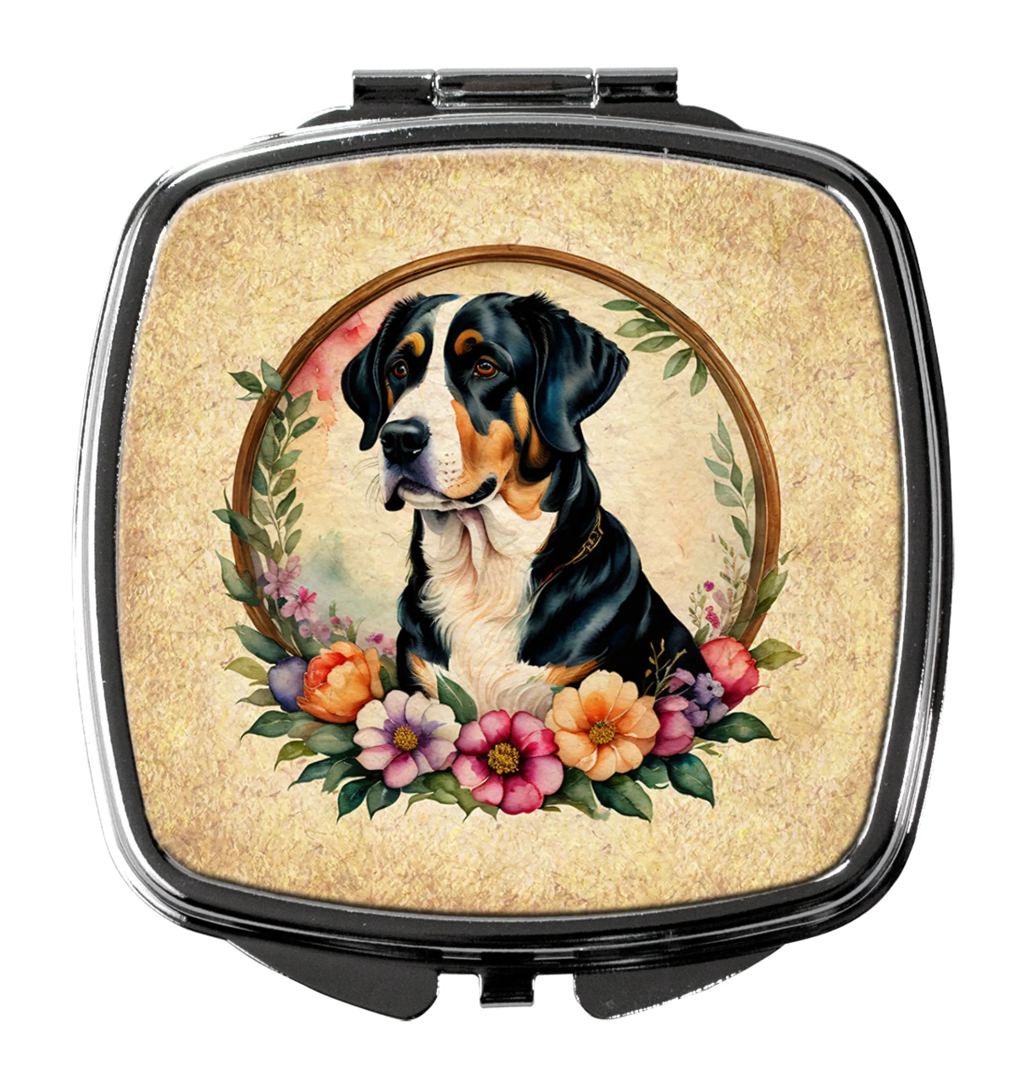 Frame of Flowers Compact Mirror - Pack Of: 1 | Collection name: Frame of flowers