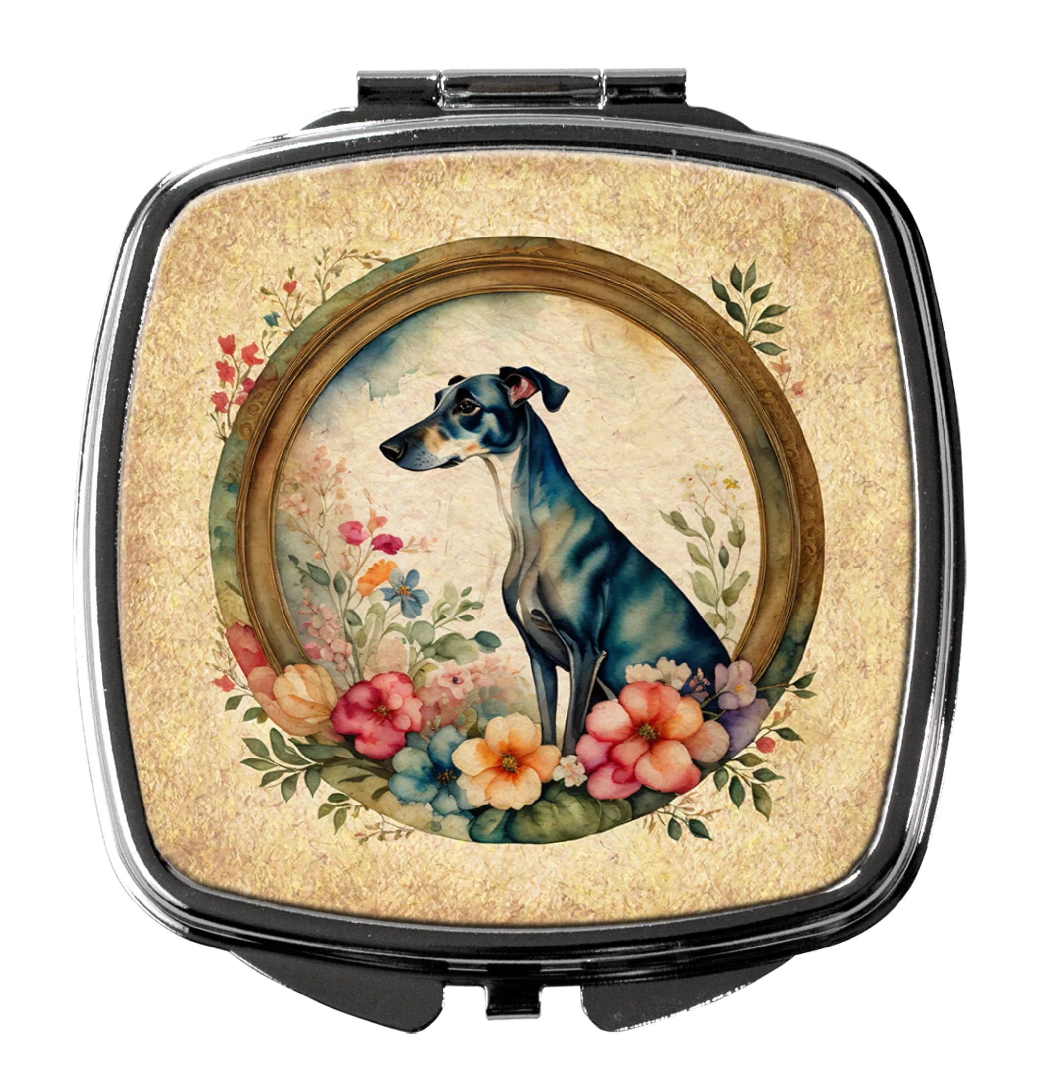 Frame of Flowers Compact Mirror - Pack Of: 1 | Collection name: Frame of flowers