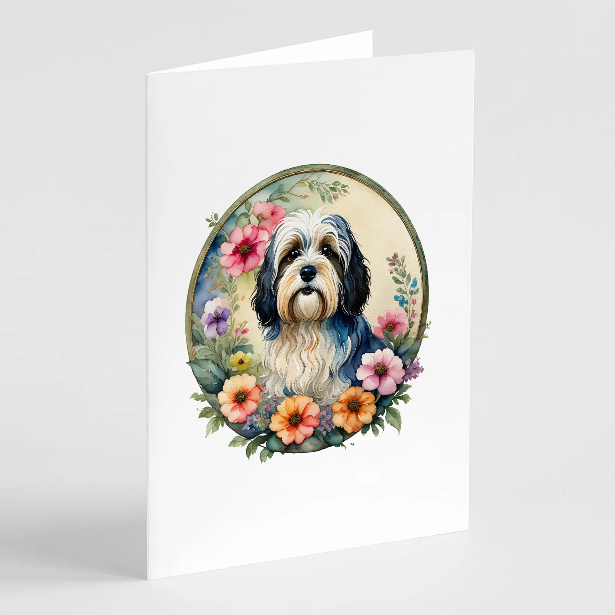Frame of Flowers Greeting Cards  - Size: 5X7 | Pack Of: 1 | Collection name: Frame of flowers