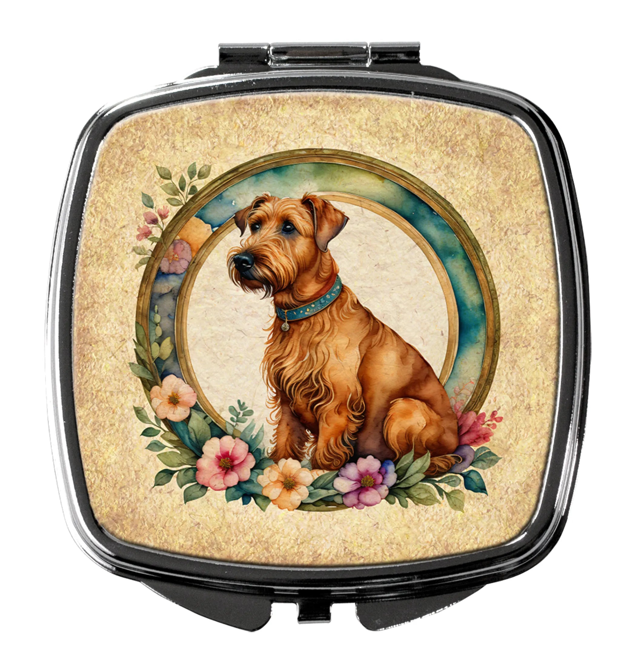 Frame of Flowers Compact Mirror - Pack Of: 1 | Collection name: Frame of flowers