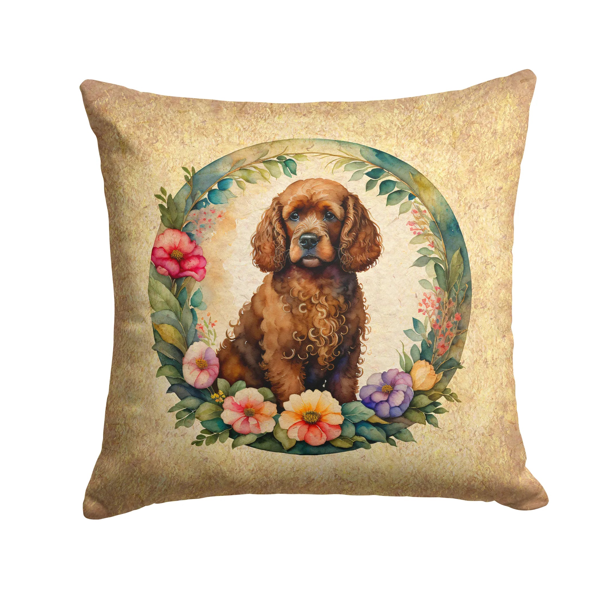 Frame of Flowers Throw Pillow - Size: 14HX14W | Pack Of: 1 | Collection name: Frame of flowers