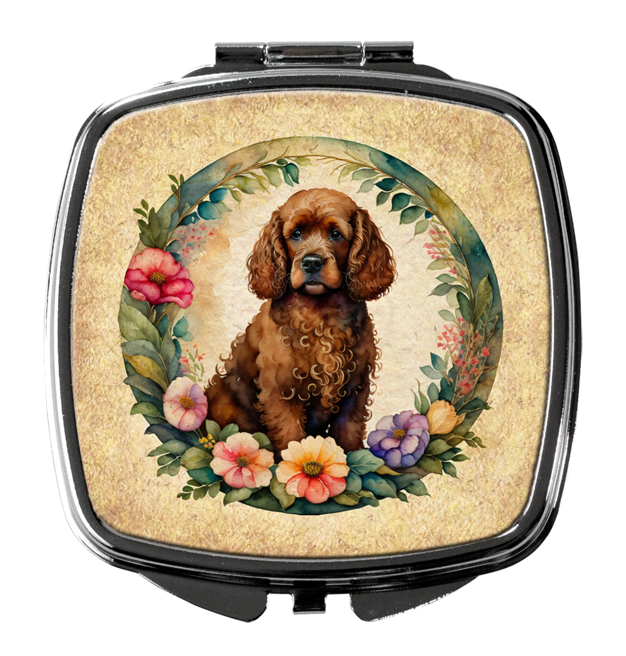 Frame of Flowers Compact Mirror - Pack Of: 1 | Collection name: Frame of flowers