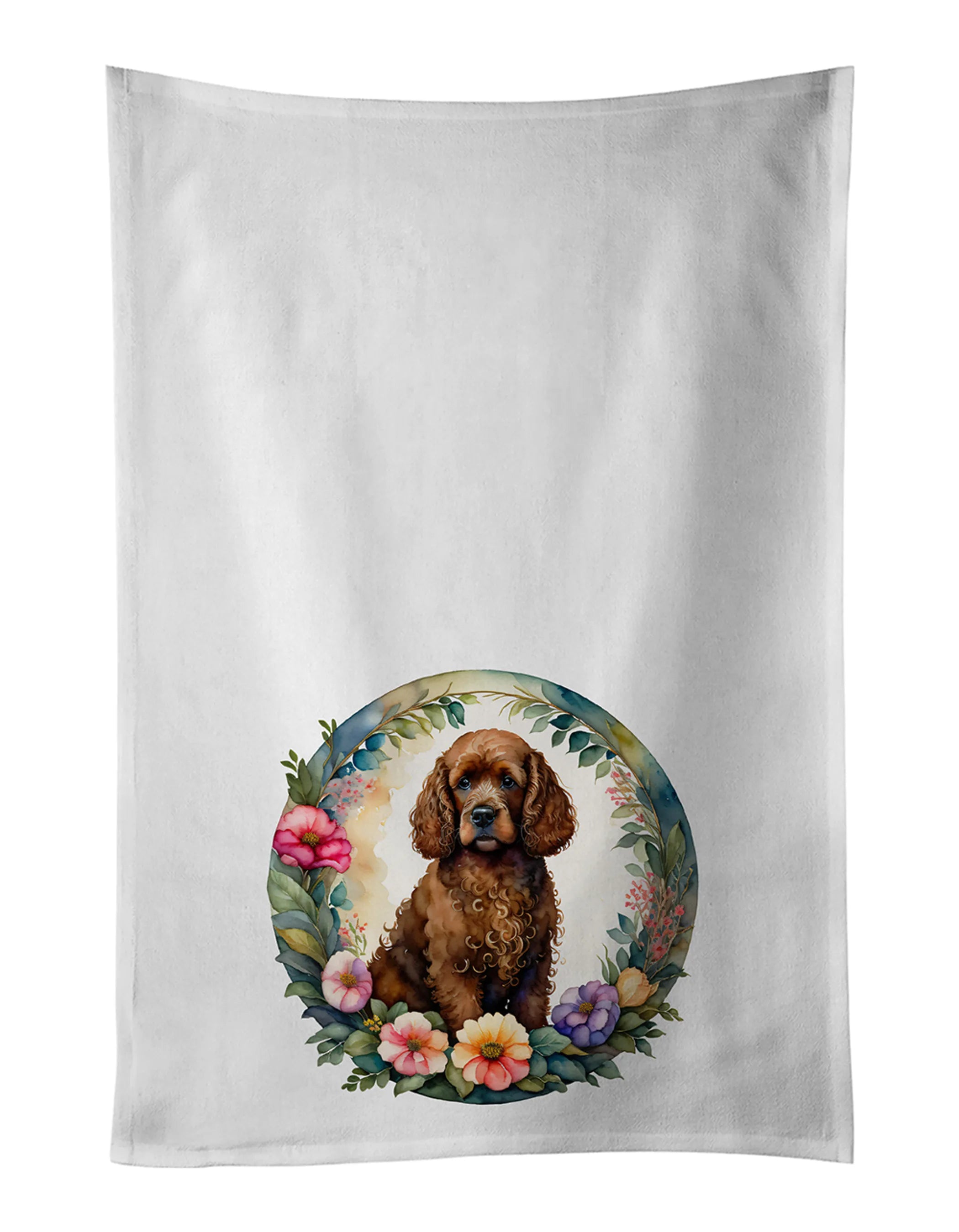 Frame of Flowers Kitchen Towel Set of 2 - Size: 28HX19W | Pack Of: 1 | Collection name: Frame of flowers