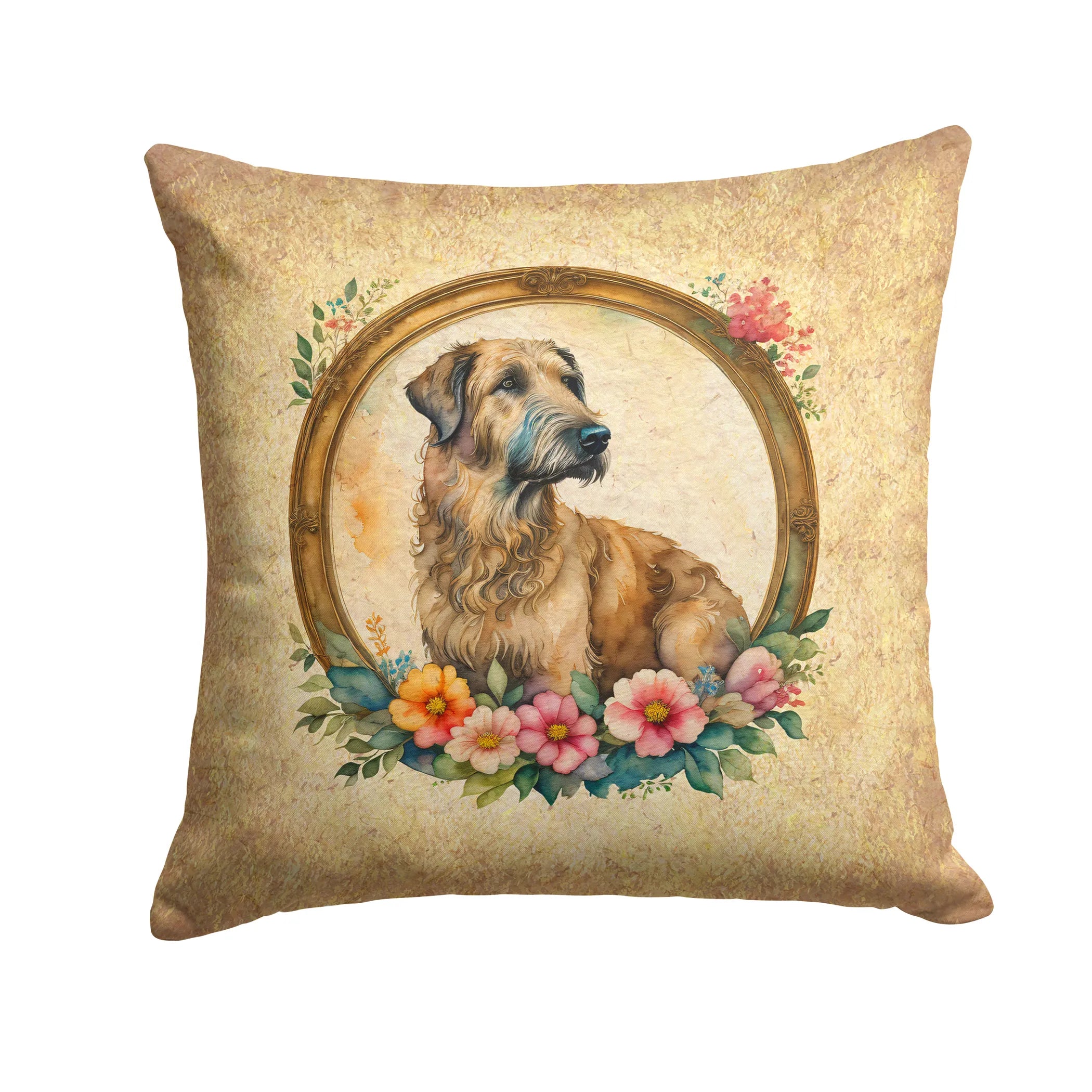 Frame of Flowers Throw Pillow - Size: 14HX14W | Pack Of: 1 | Collection name: Frame of flowers