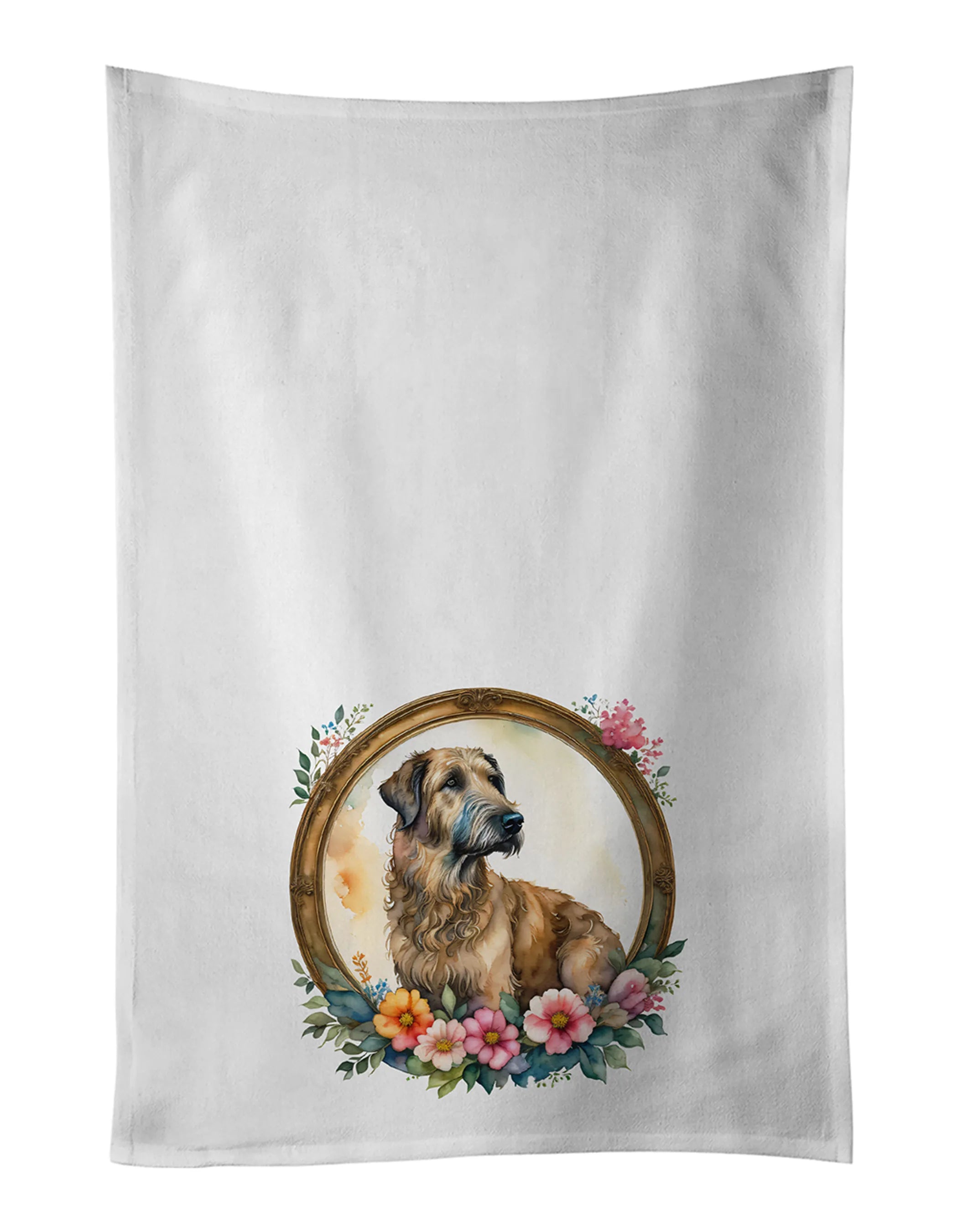 Frame of Flowers Kitchen Towel Set of 2 - Size: 28HX19W | Pack Of: 1 | Collection name: Frame of flowers