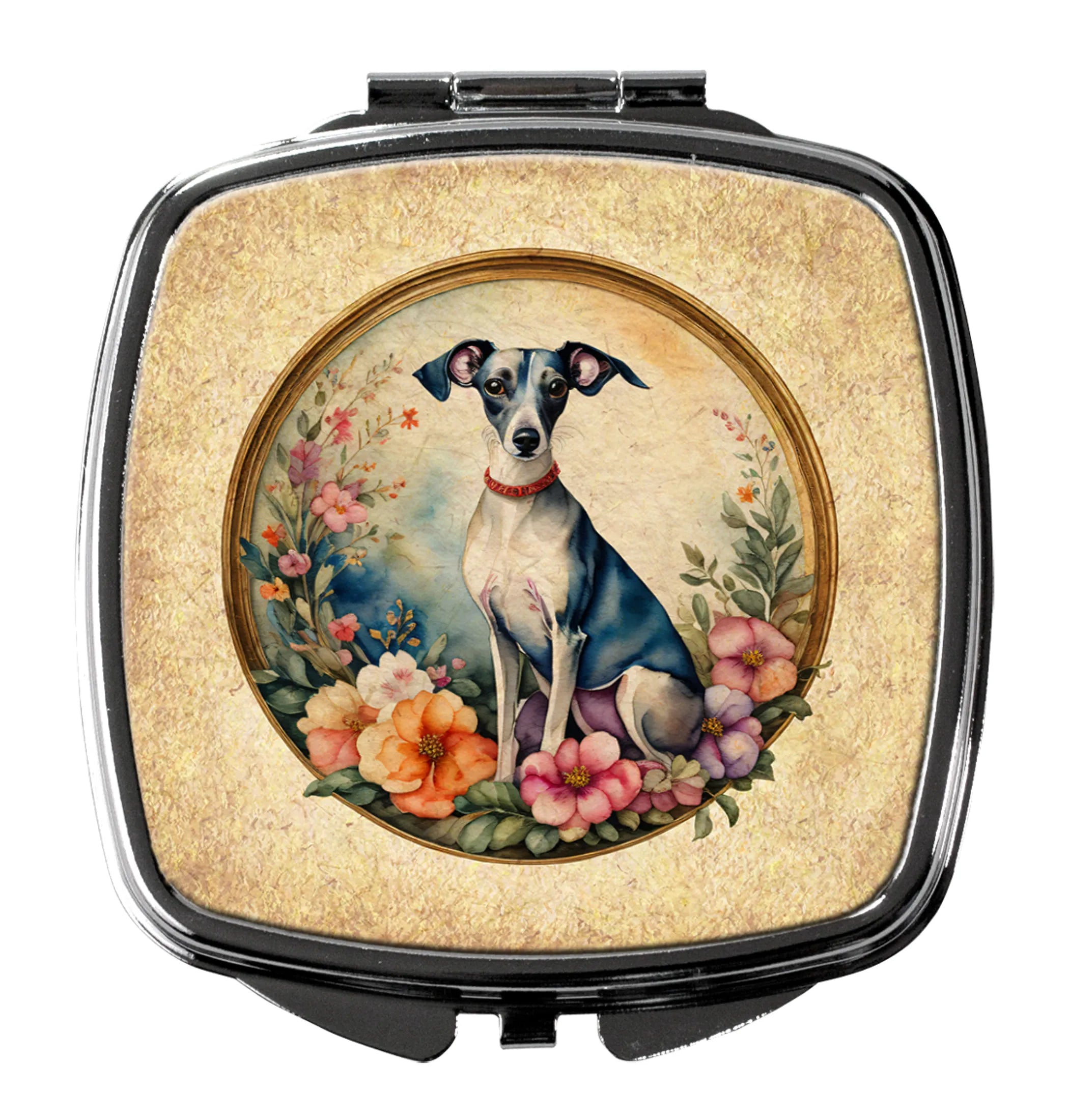 Frame of Flowers Compact Mirror - Pack Of: 1 | Collection name: Frame of flowers