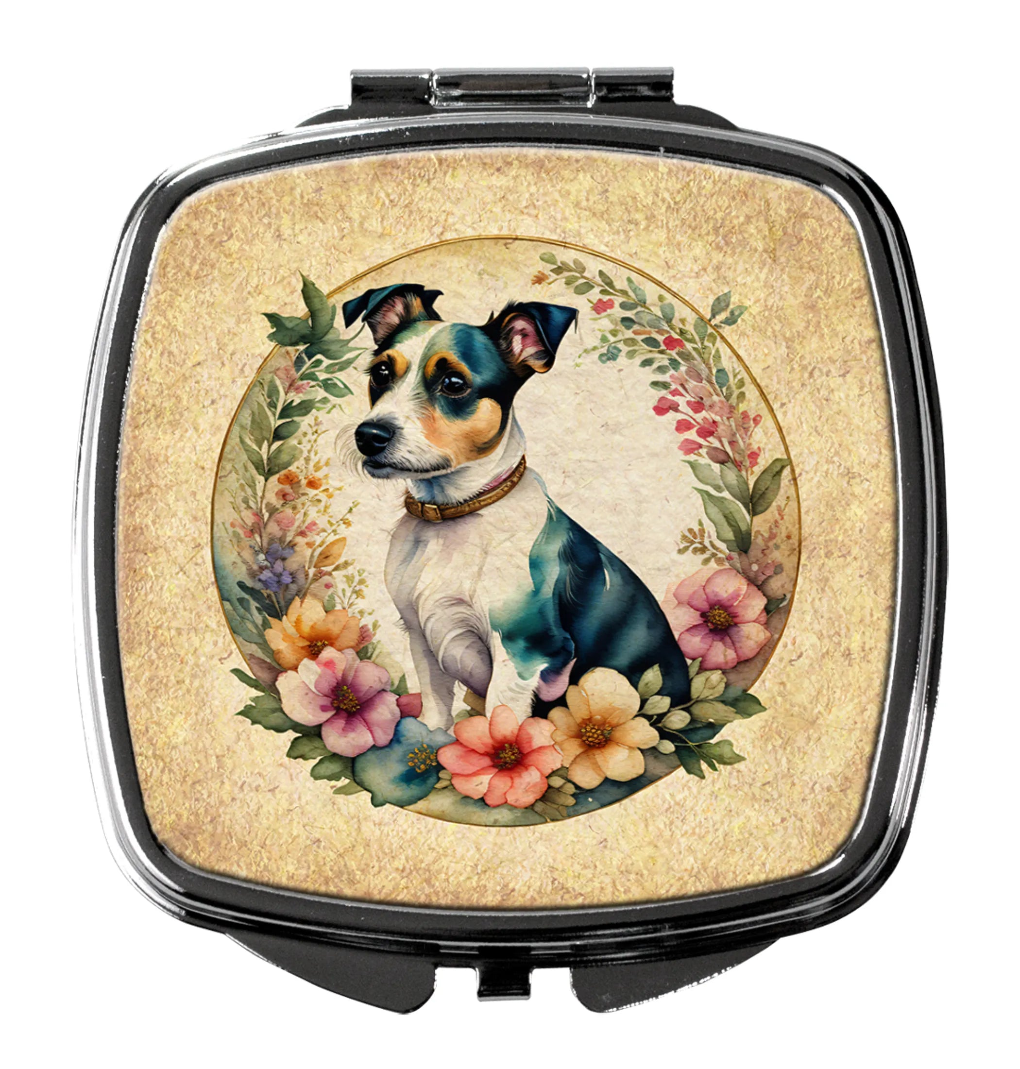 Frame of Flowers Compact Mirror - Pack Of: 1 | Collection name: Frame of flowers