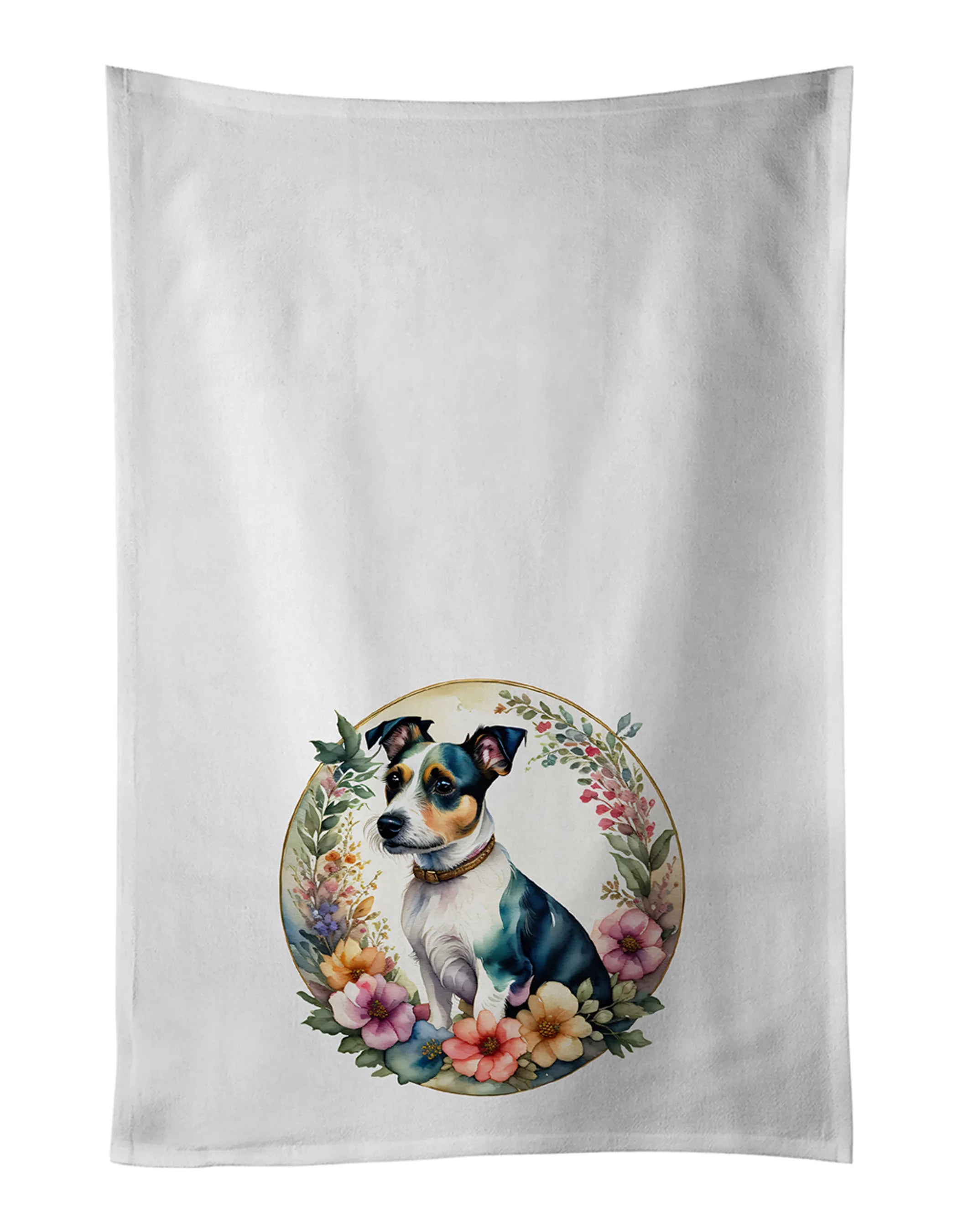 Frame of Flowers Kitchen Towel Set of 2 - Size: 28HX19W | Pack Of: 1 | Collection name: Frame of flowers