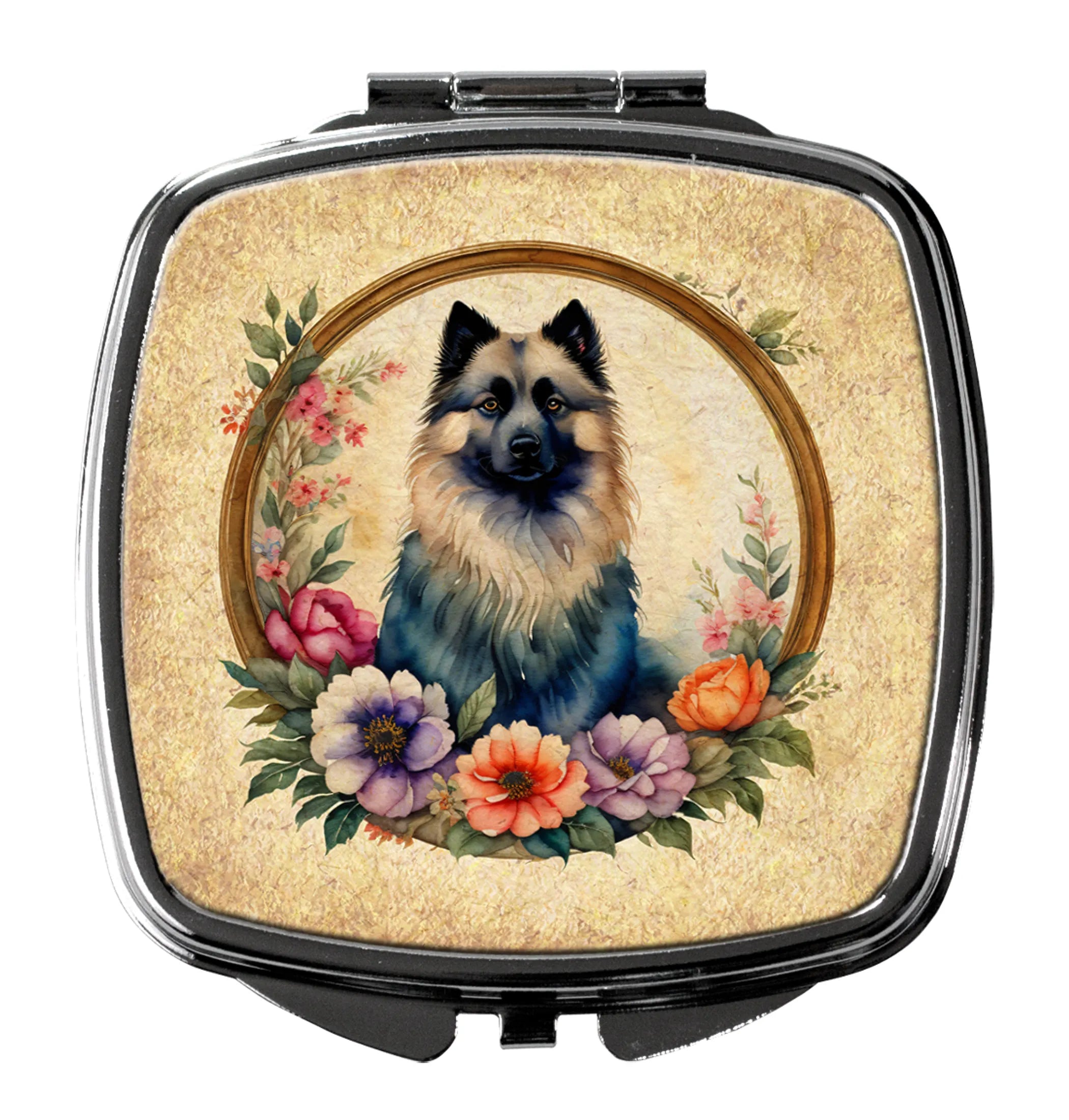 Frame of Flowers Compact Mirror - Pack Of: 1 | Collection name: Frame of flowers