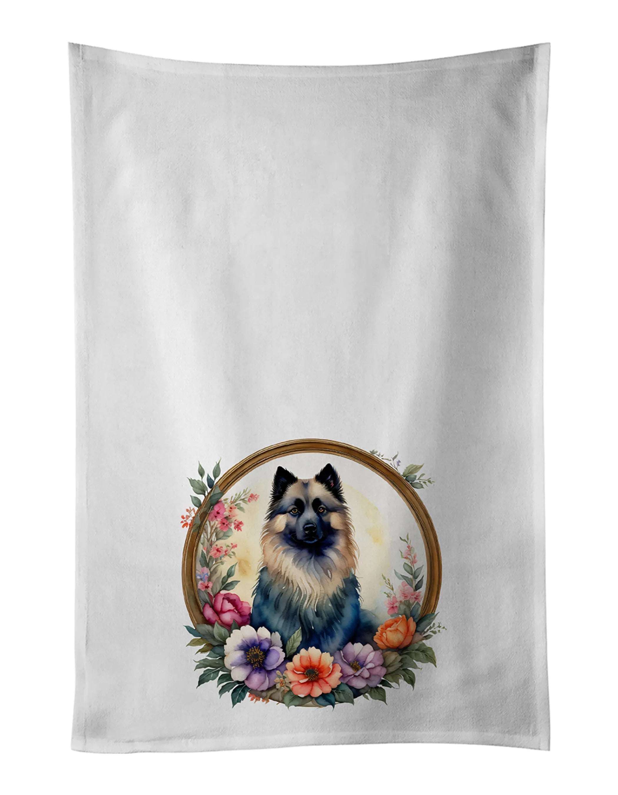 Frame of Flowers Kitchen Towel Set of 2 - Size: 28HX19W | Pack Of: 1 | Collection name: Frame of flowers