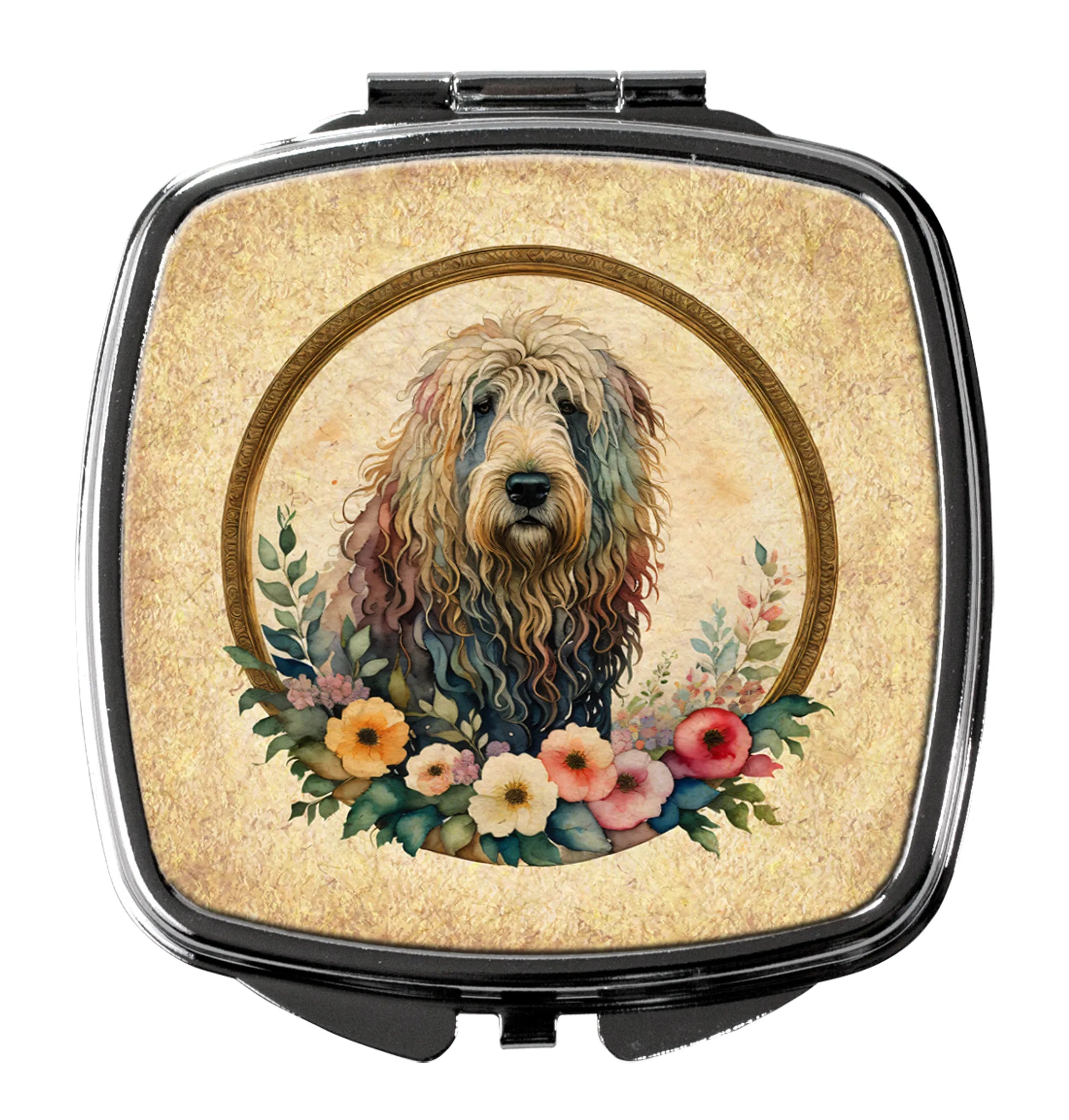 Frame of Flowers Compact Mirror - Pack Of: 1 | Collection name: Frame of flowers