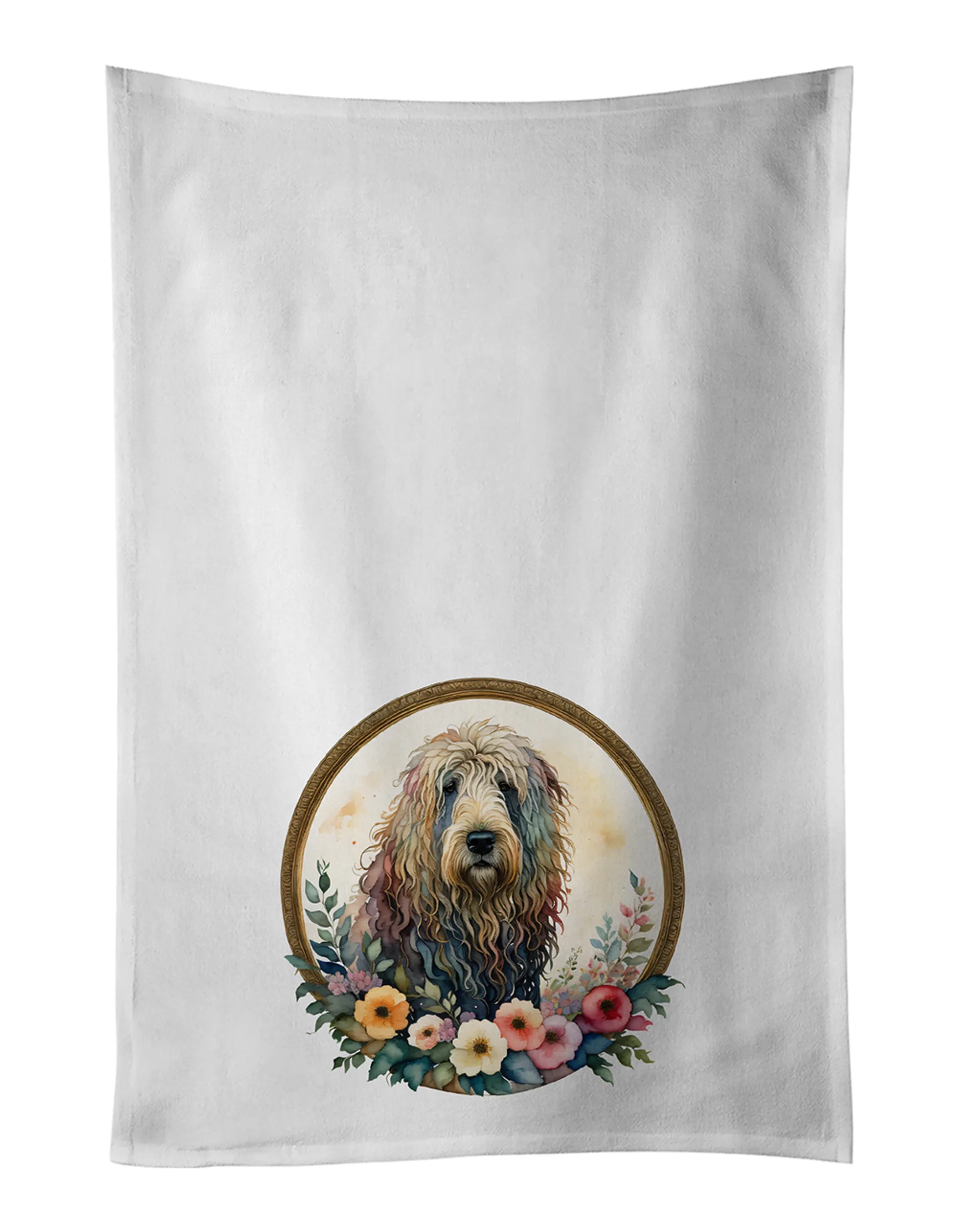 Frame of Flowers Kitchen Towel Set of 2 - Size: 28HX19W | Pack Of: 1 | Collection name: Frame of flowers