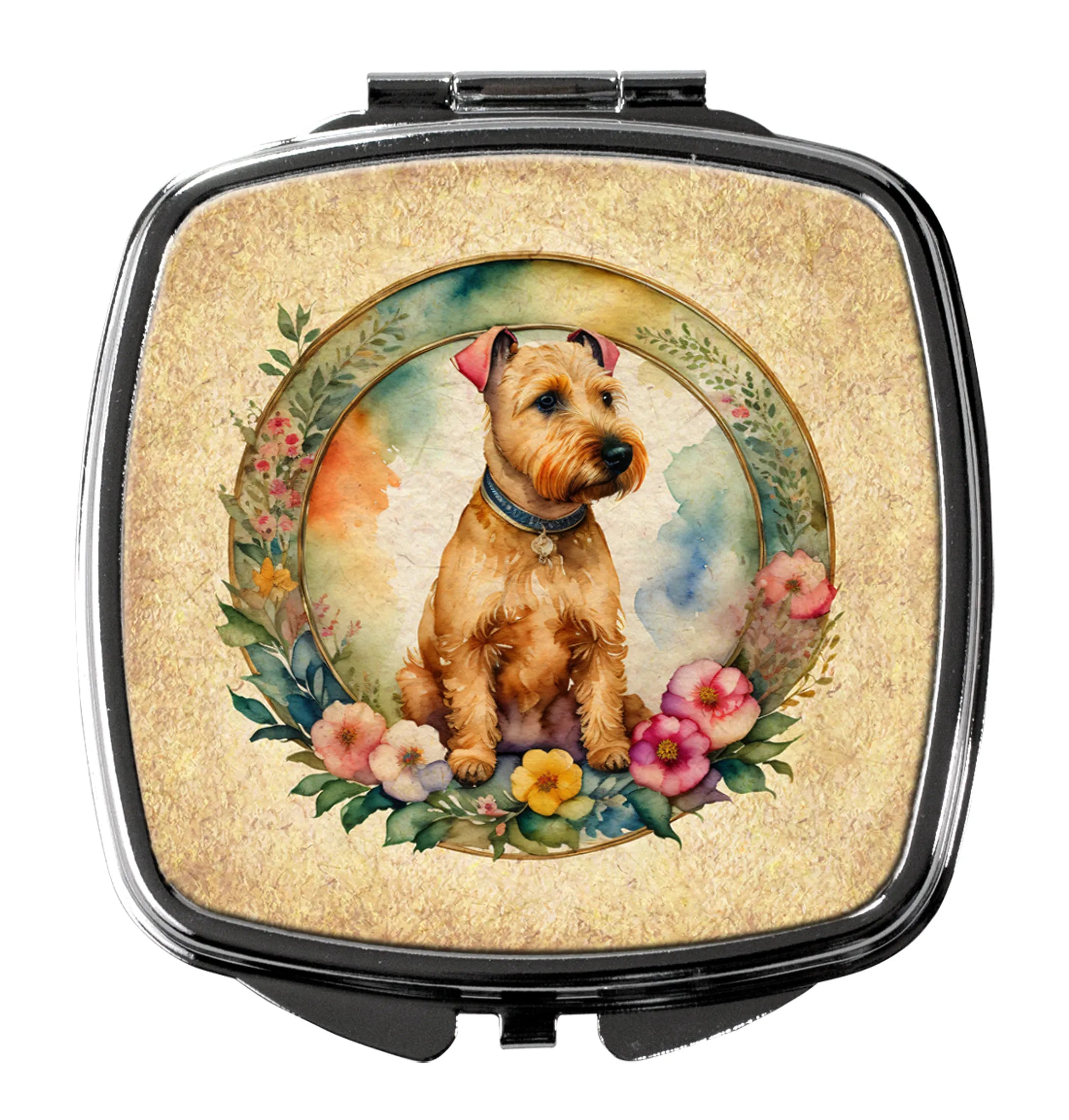 Frame of Flowers Compact Mirror - Pack Of: 1 | Collection name: Frame of flowers