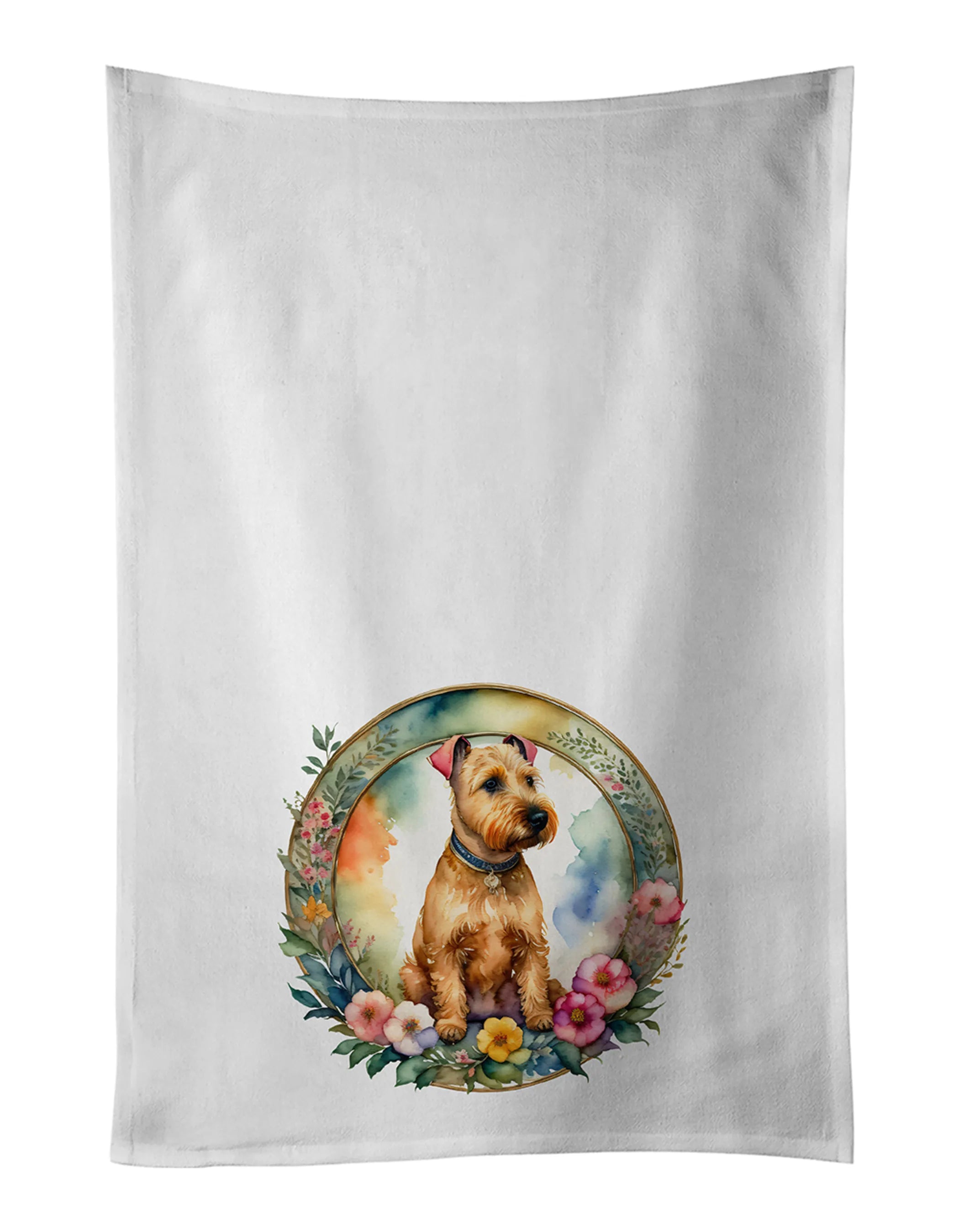 Frame of Flowers Kitchen Towel Set of 2 - Size: 28HX19W | Pack Of: 1 | Collection name: Frame of flowers