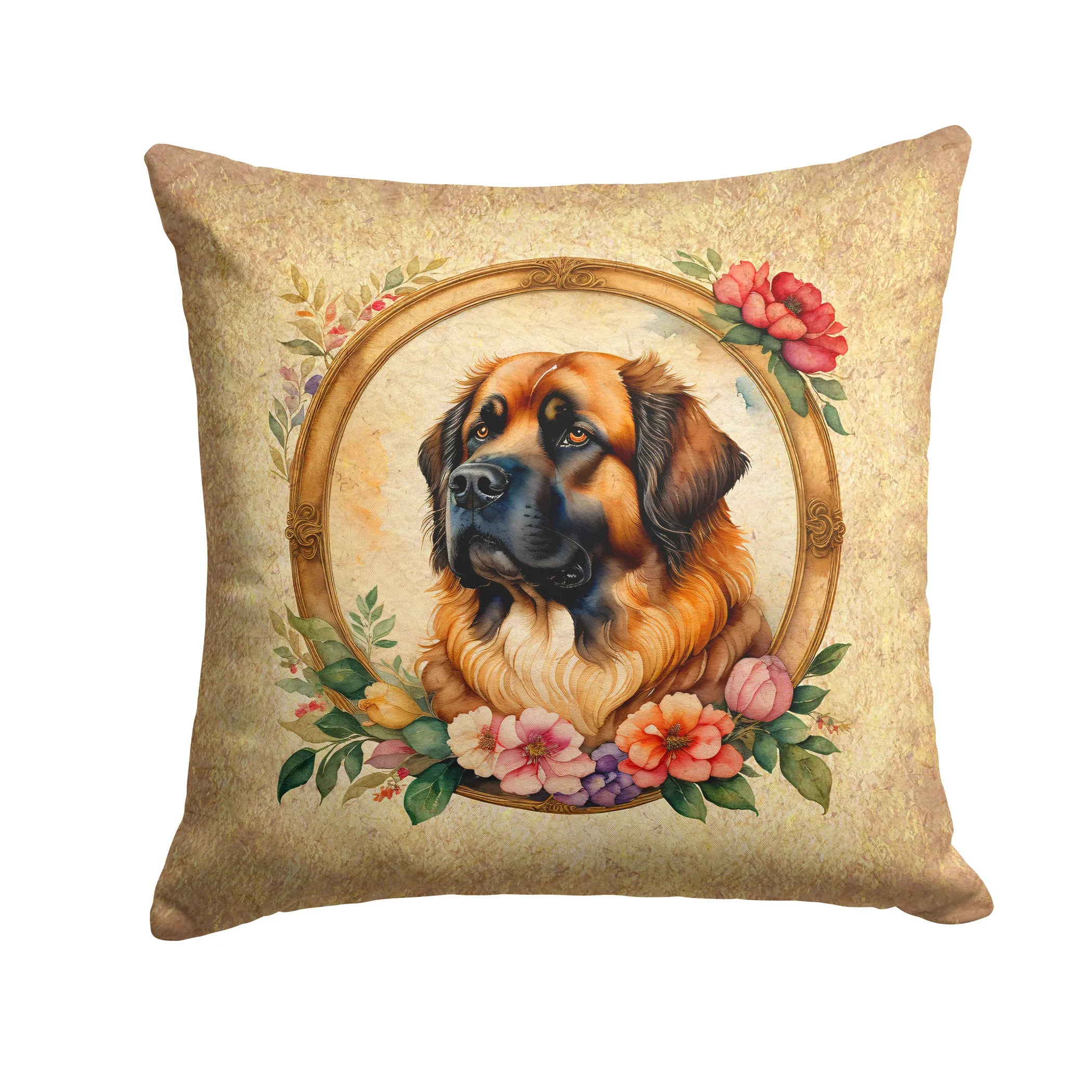 Frame of Flowers Throw Pillow - Size: 14HX14W | Pack Of: 1 | Collection name: Frame of flowers