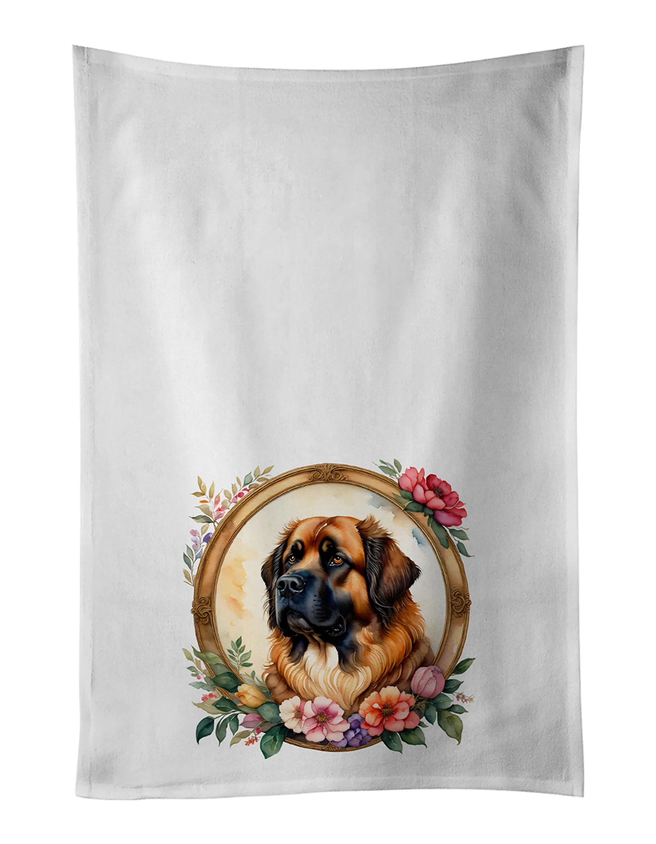 Frame of Flowers Kitchen Towel Set of 2 - Size: 28HX19W | Pack Of: 1 | Collection name: Frame of flowers