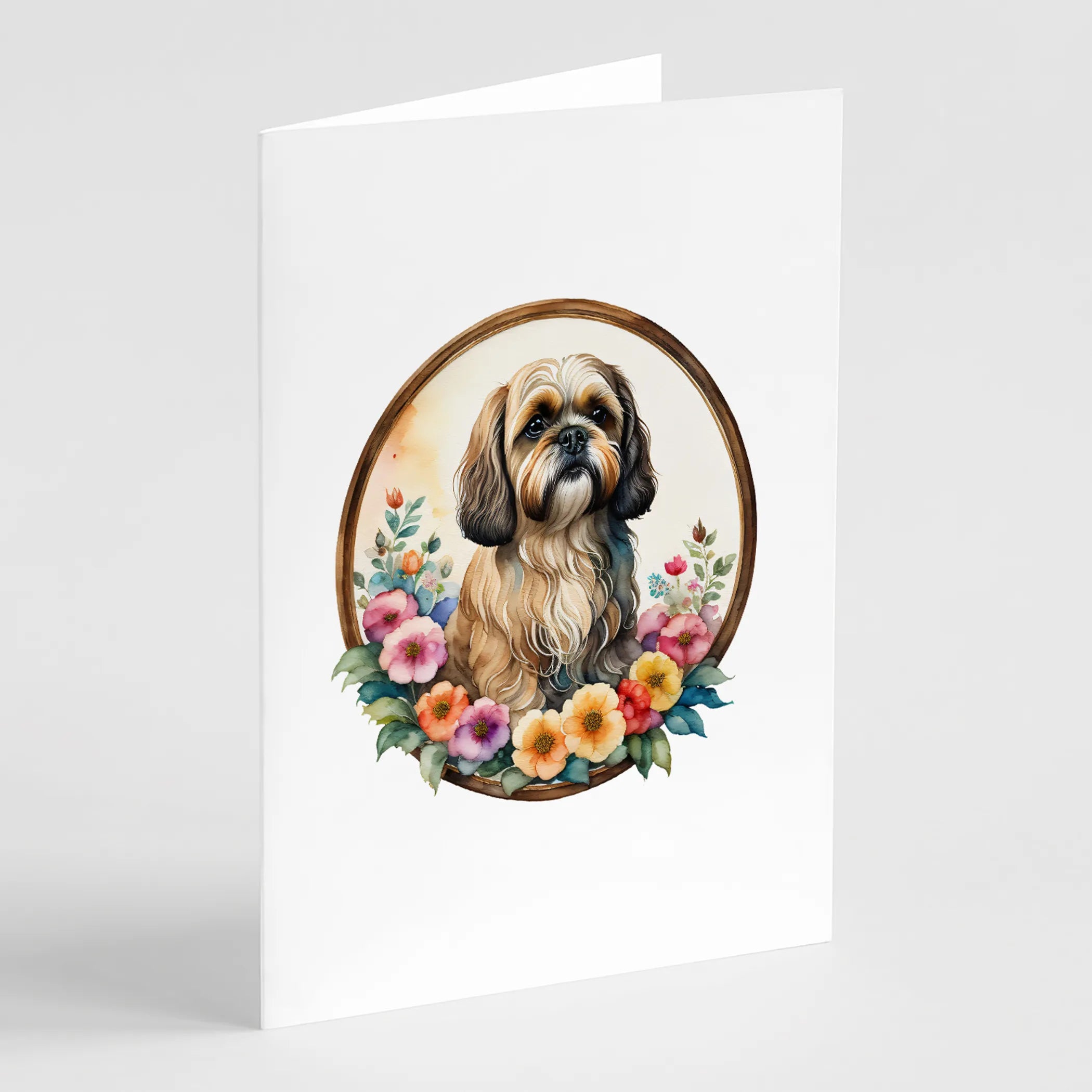 Frame of Flowers Greeting Cards  - Size: 5X7 | Pack Of: 1 | Collection name: Frame of flowers
