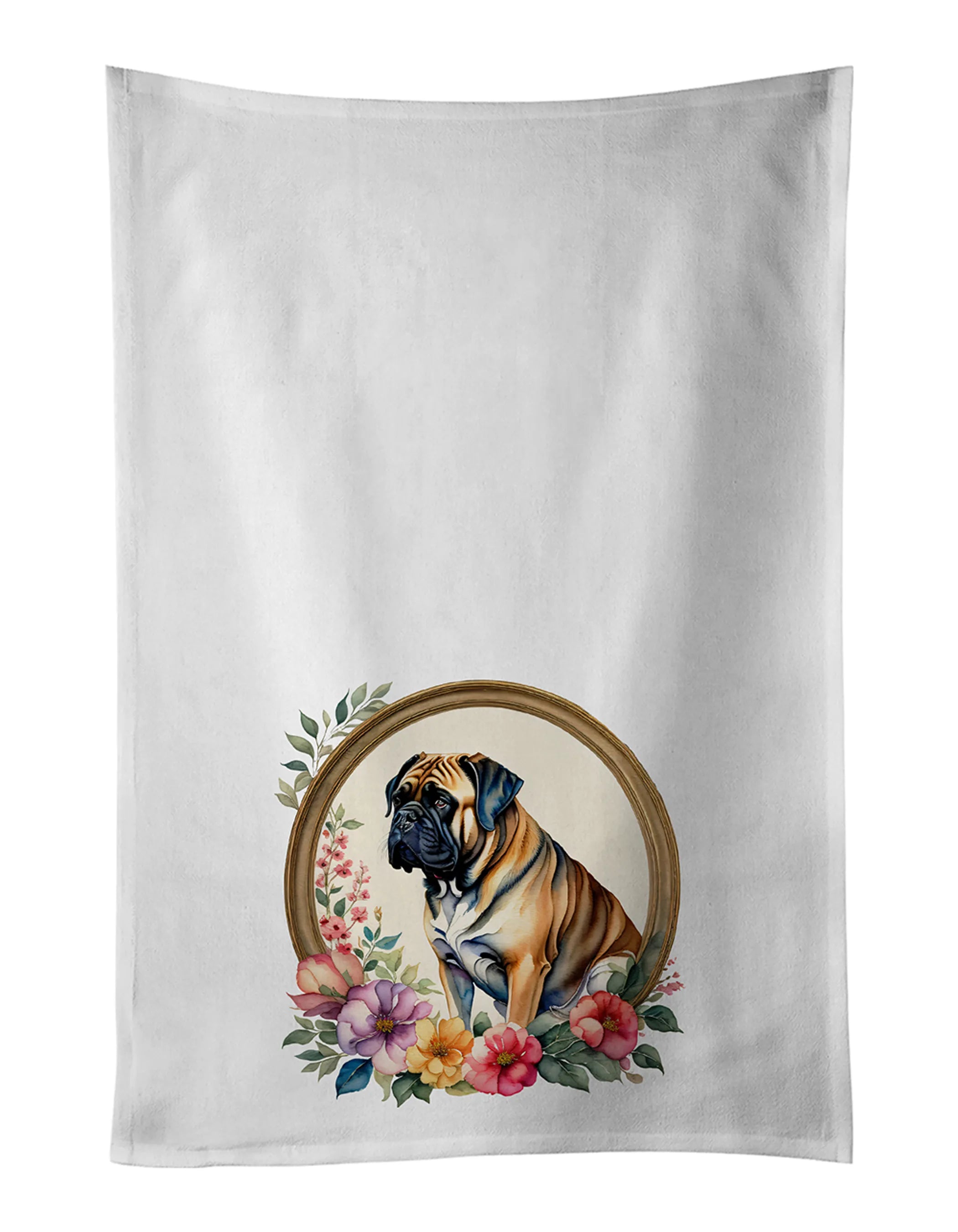 Frame of Flowers Kitchen Towel Set of 2 - Size: 28HX19W | Pack Of: 1 | Collection name: Frame of flowers