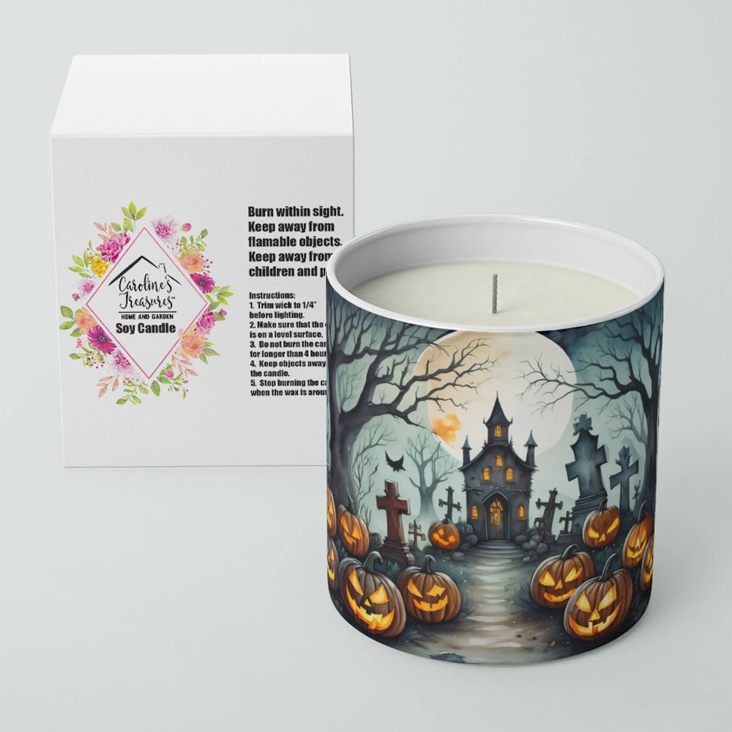 More Spooky Halloween Decorative Soy Candle - Size: 10 OZ | Pack Of: 1 | Collection name: More spooky halloween