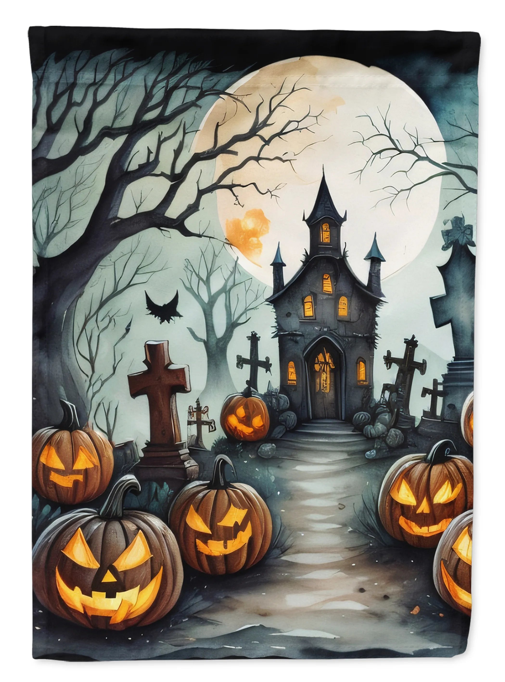 More Spooky Halloween Decorative Flag - Pack Of: 1 | Collection name: More spooky halloween