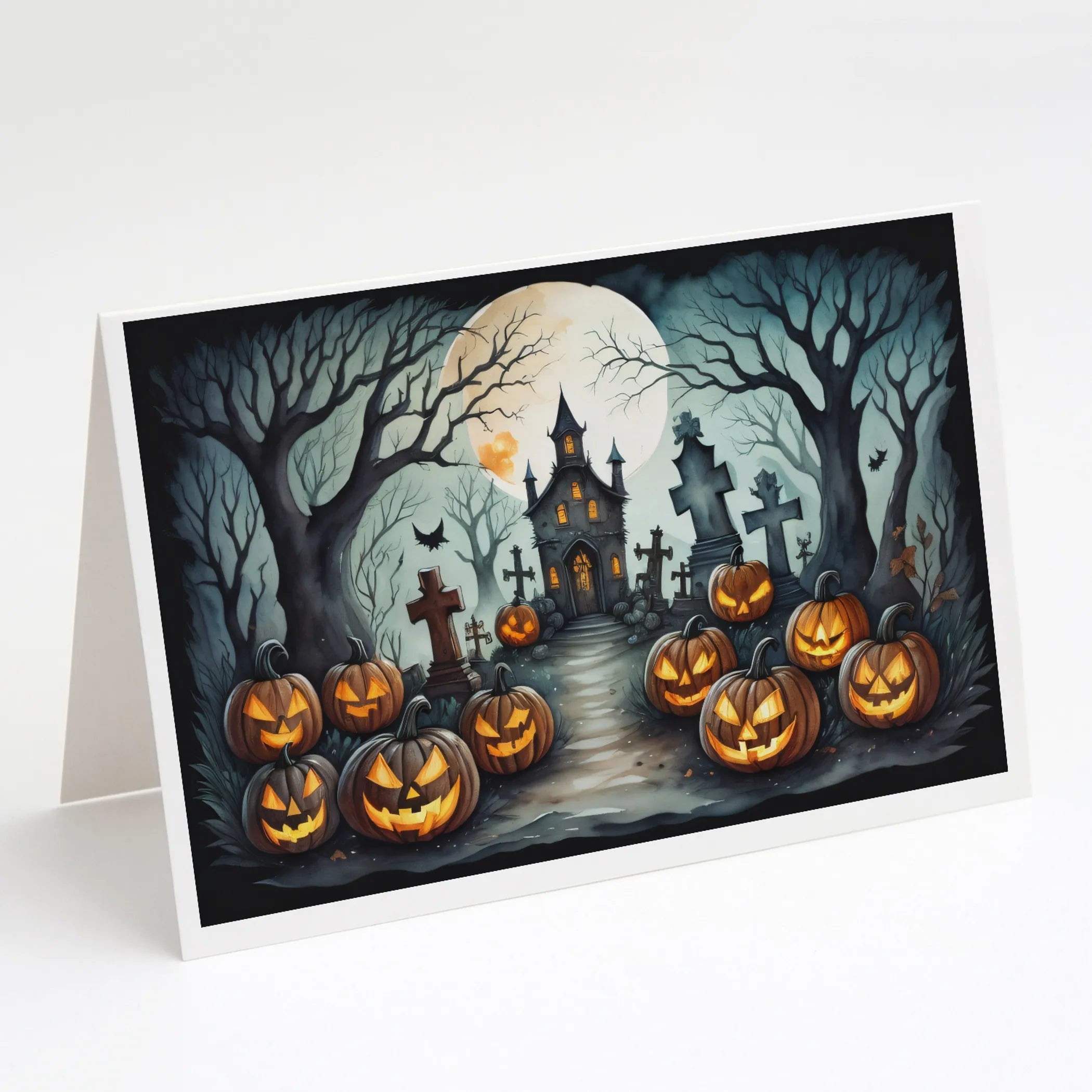 More Spooky Halloween Greeting Cards  - Size: 5X7 | Pack Of: 8 | Collection name: More spooky halloween