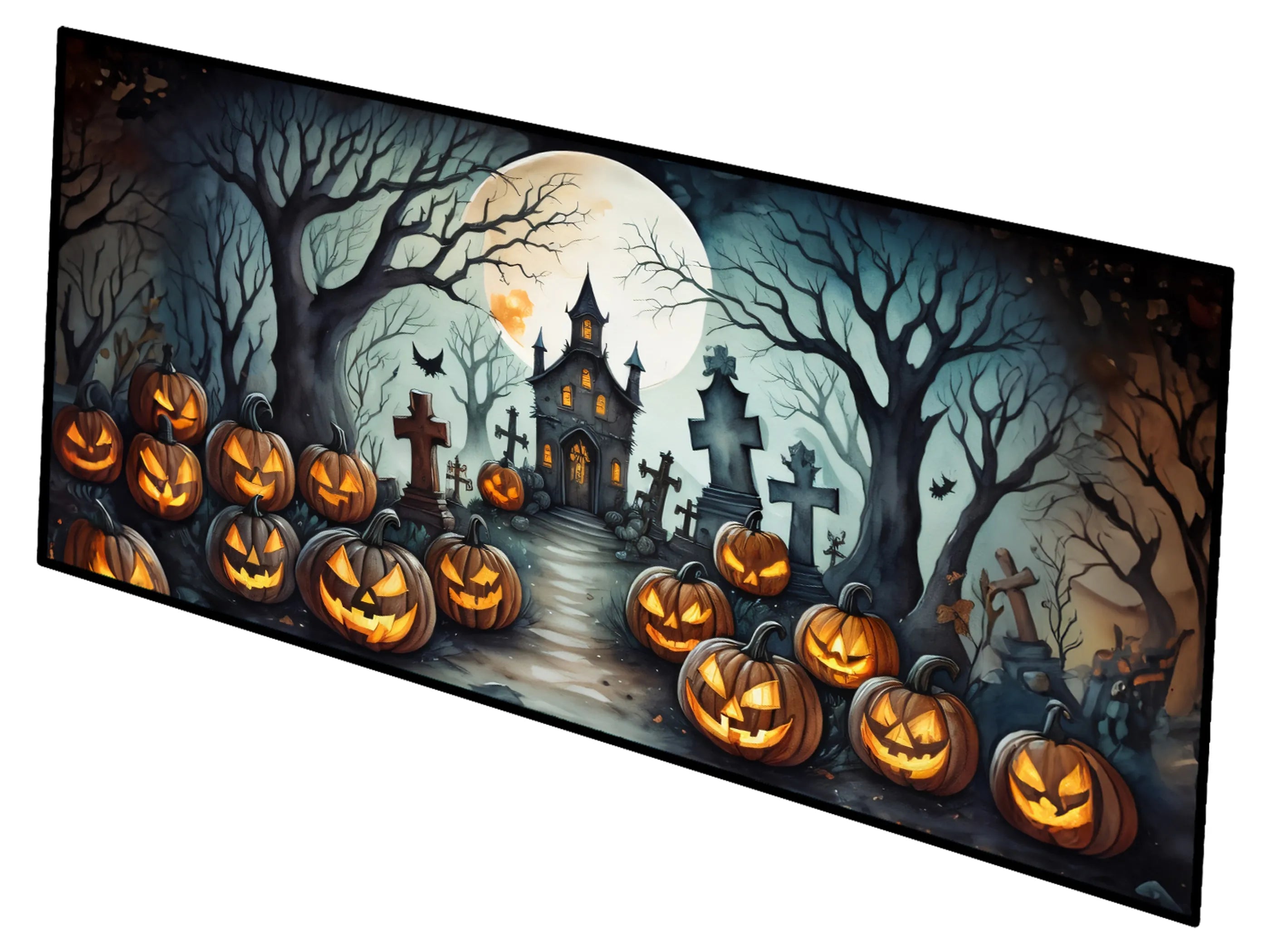 More Spooky Halloween Runner Mat 28x58 - Size: 28HX58W | Pack Of: 1 | Collection name: More spooky halloween