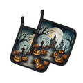 More Spooky Halloween Pair of Pot Holders - Size: 7.5HX7.5W | Pack Of: 1 | Collection name: More spooky halloween