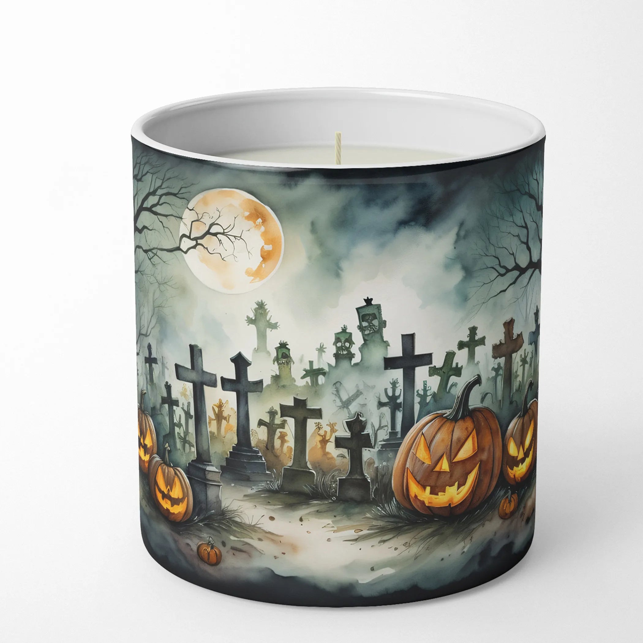 More Spooky Halloween Decorative Soy Candle - Size: 10 OZ | Pack Of: 1 | Collection name: More spooky halloween