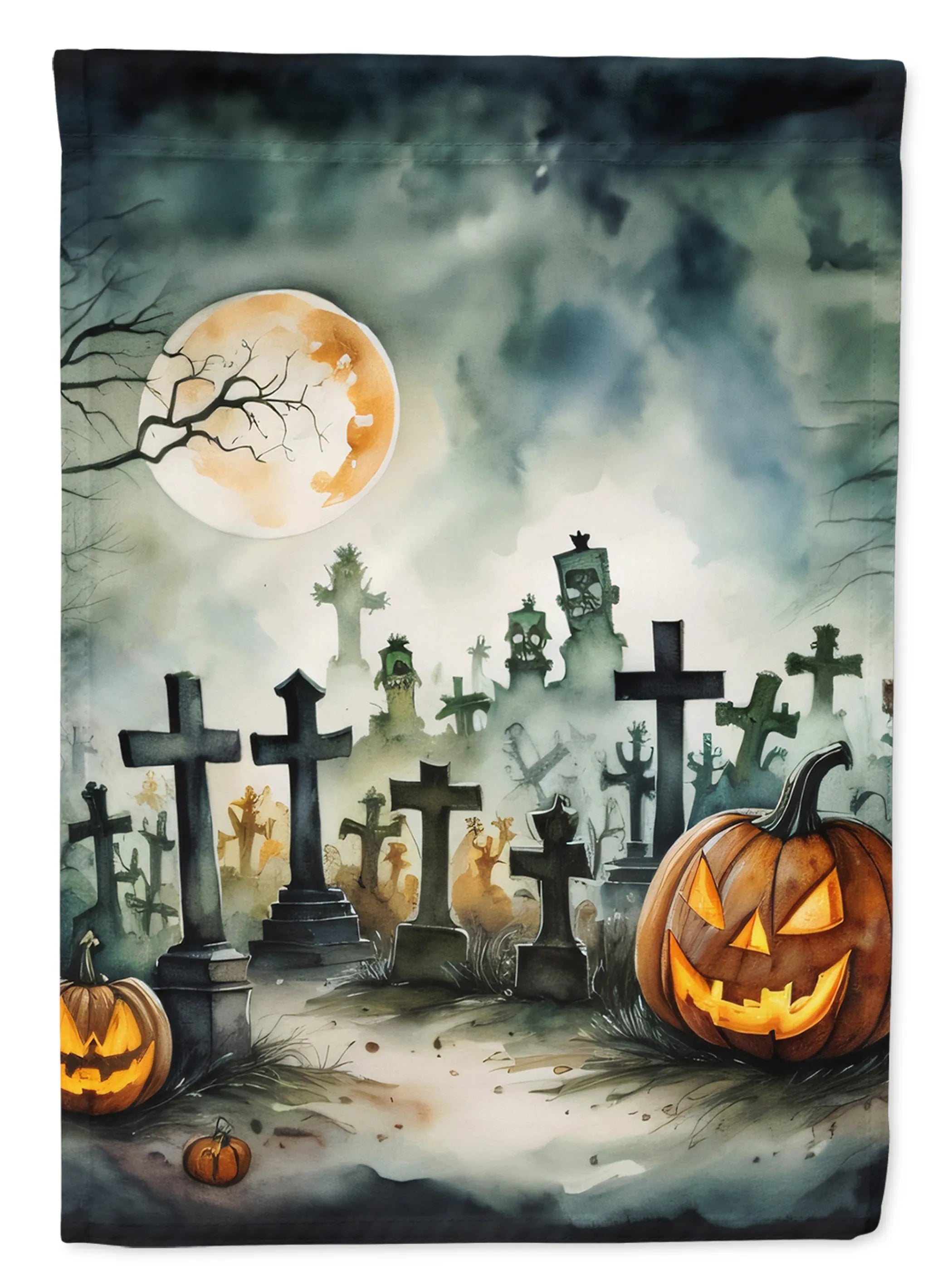 More Spooky Halloween Decorative Flag - Pack Of: 1 | Collection name: More spooky halloween