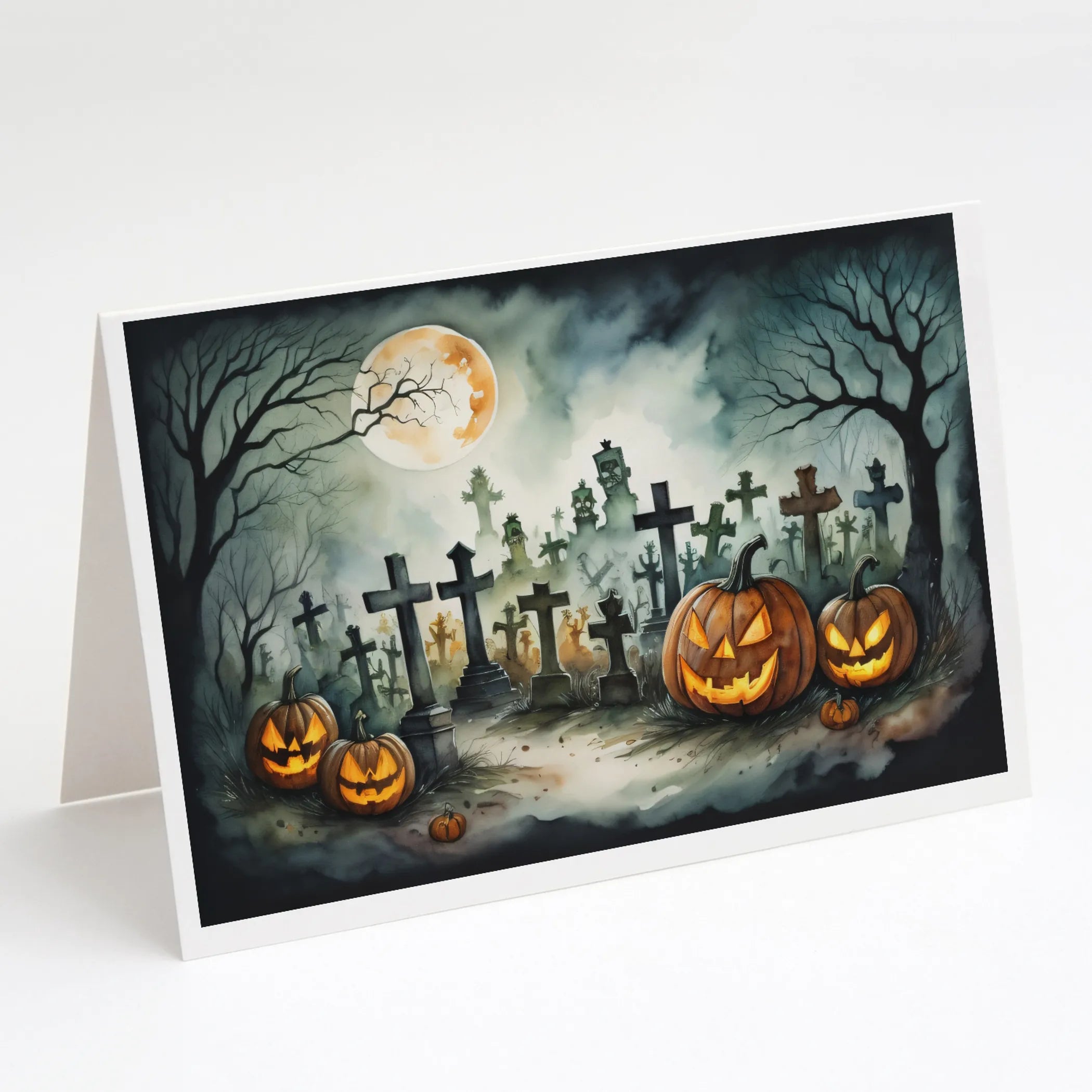 More Spooky Halloween Greeting Cards  - Size: 5X7 | Pack Of: 8 | Collection name: More spooky halloween
