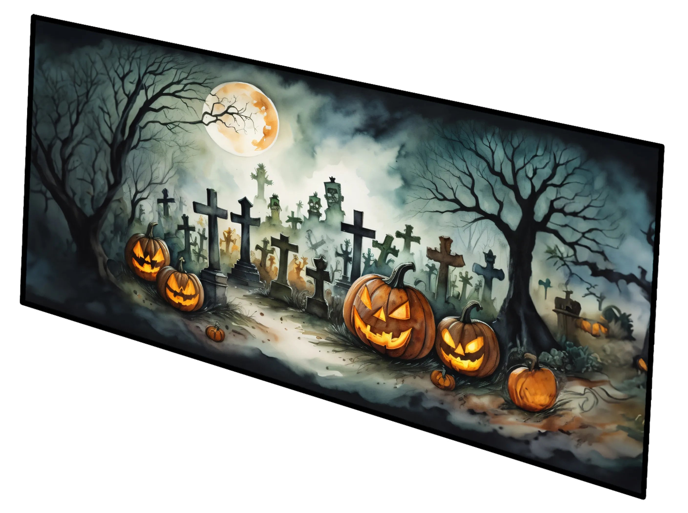 More Spooky Halloween Runner Mat 28x58 - Size: 28HX58W | Pack Of: 1 | Collection name: More spooky halloween