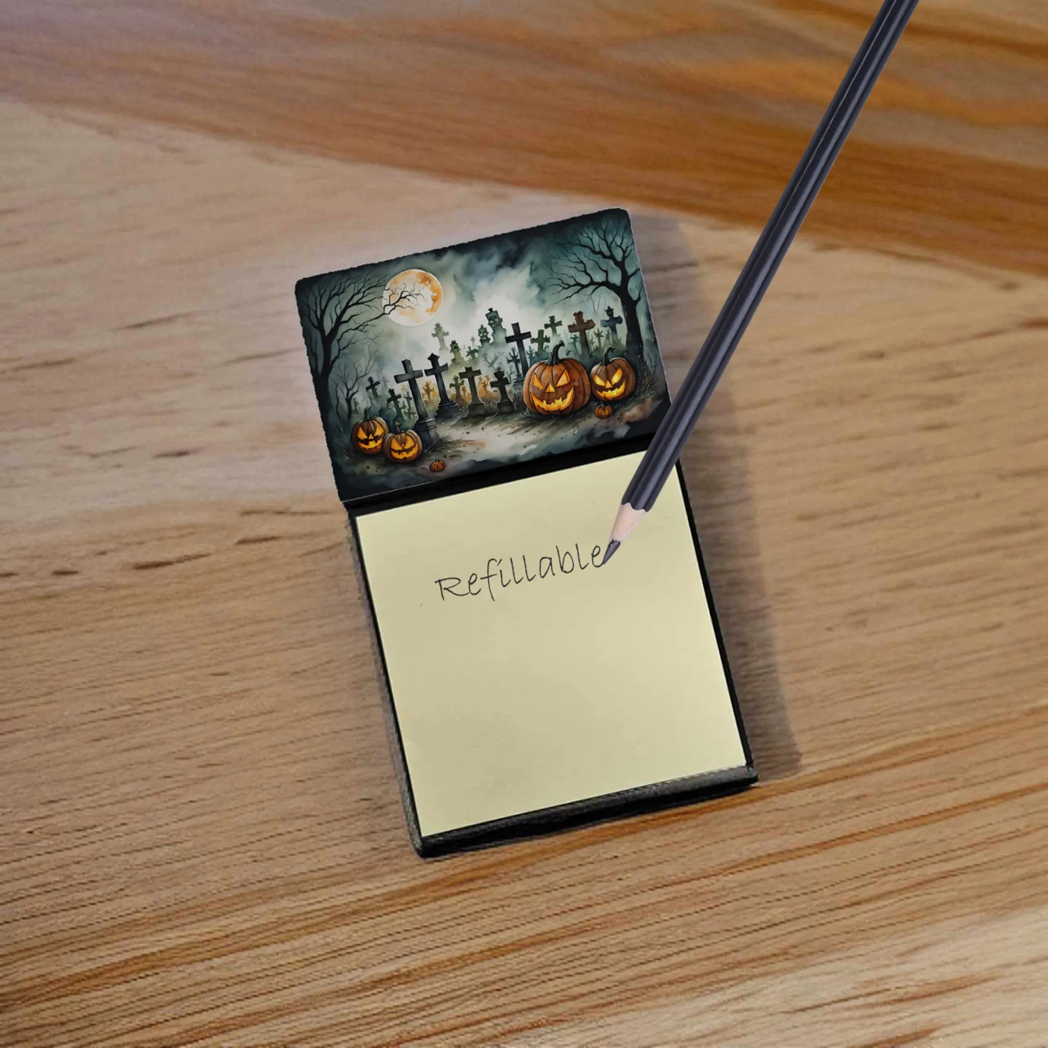 More Spooky Halloween Sticky Note Holder - Pack Of: 1 | Collection name: More spooky halloween