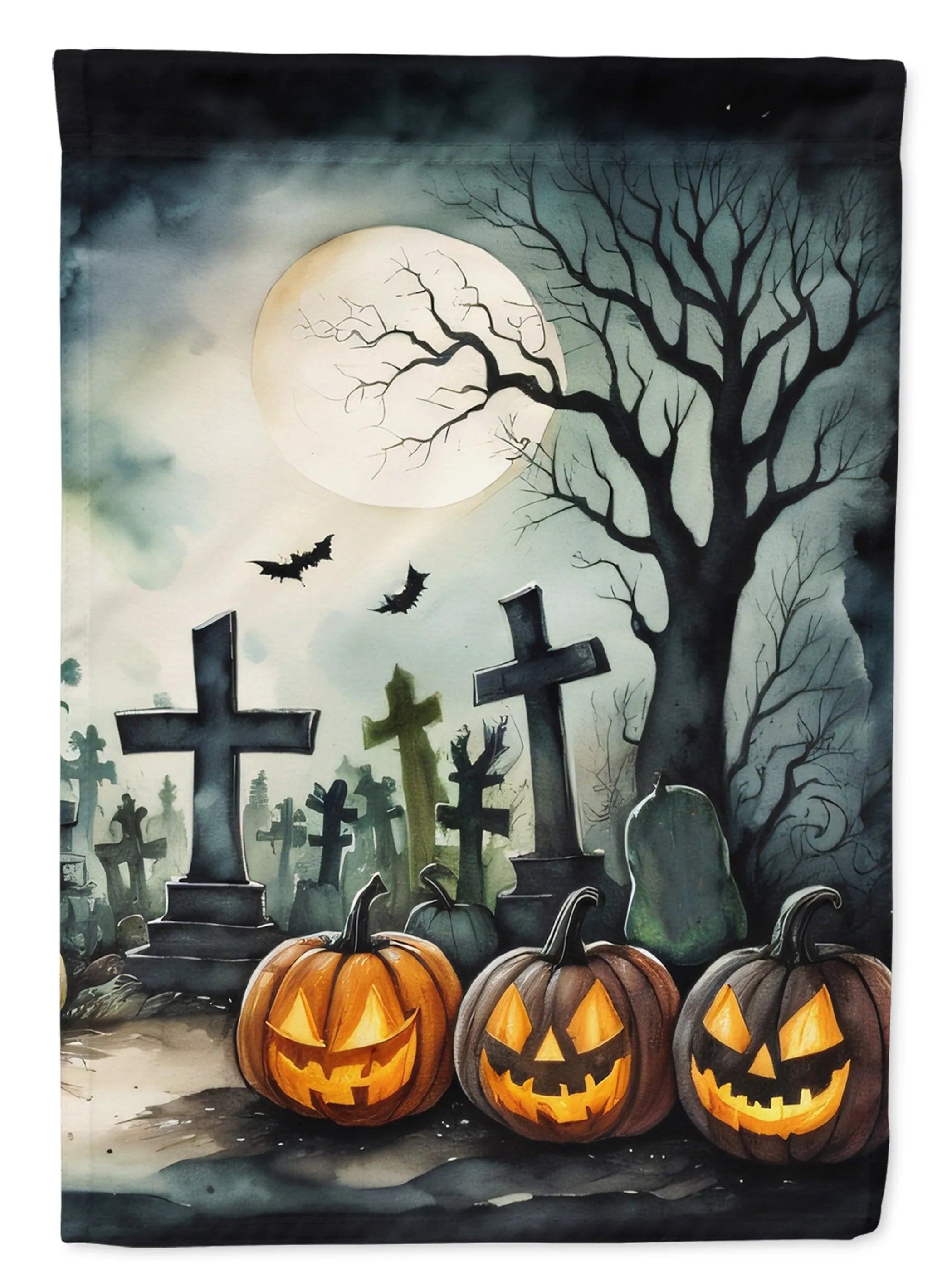 More Spooky Halloween Decorative Flag - Pack Of: 1 | Collection name: More spooky halloween