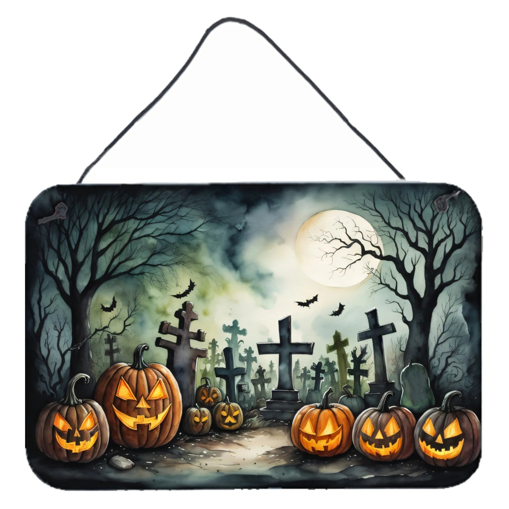 More Spooky Halloween Wall or Door Hanging Prints - Size: 8HX12W | Pack Of: 1 | Collection name: More spooky halloween